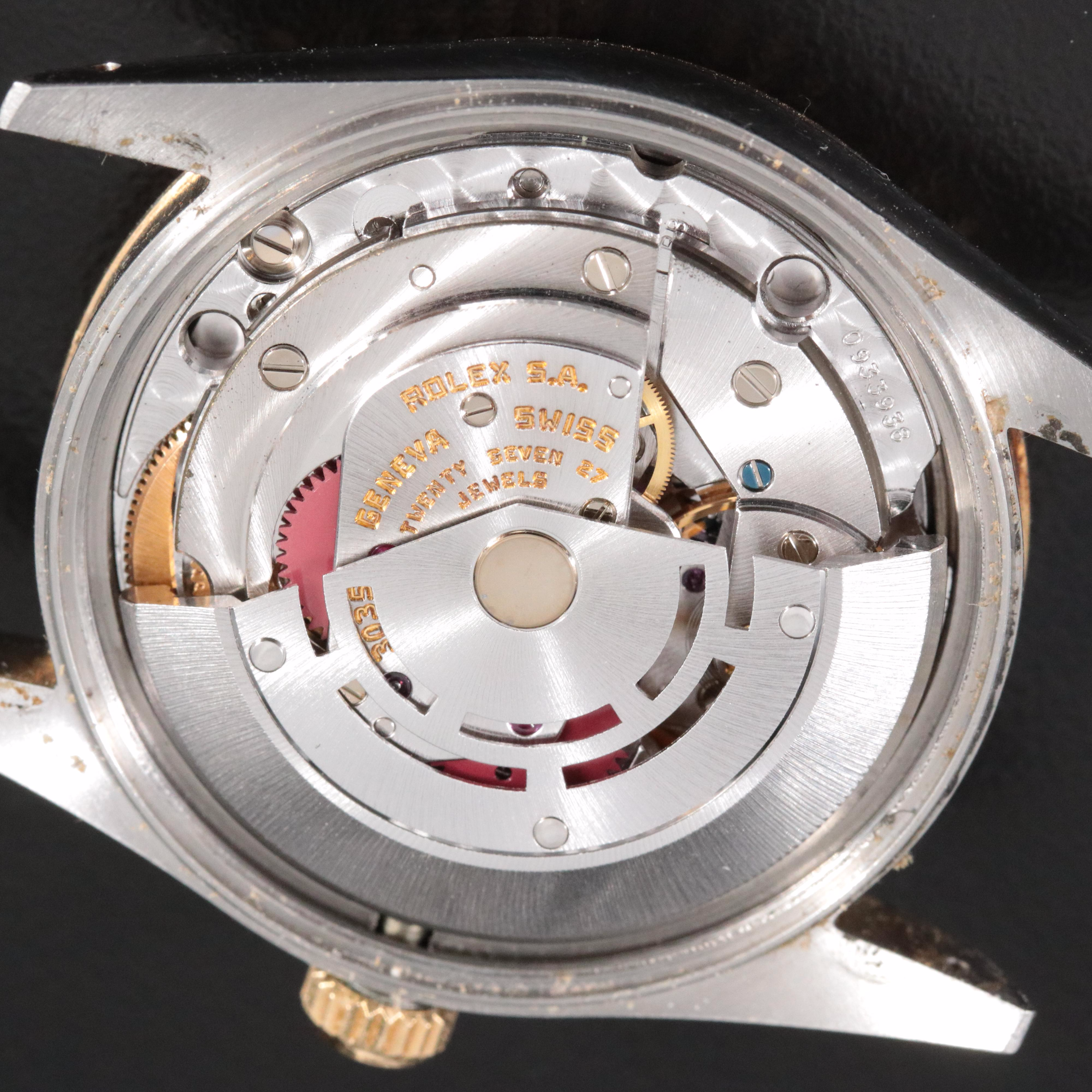 1981 Oyster Perpetual Date 15053 Engine Turned Bezel Watch