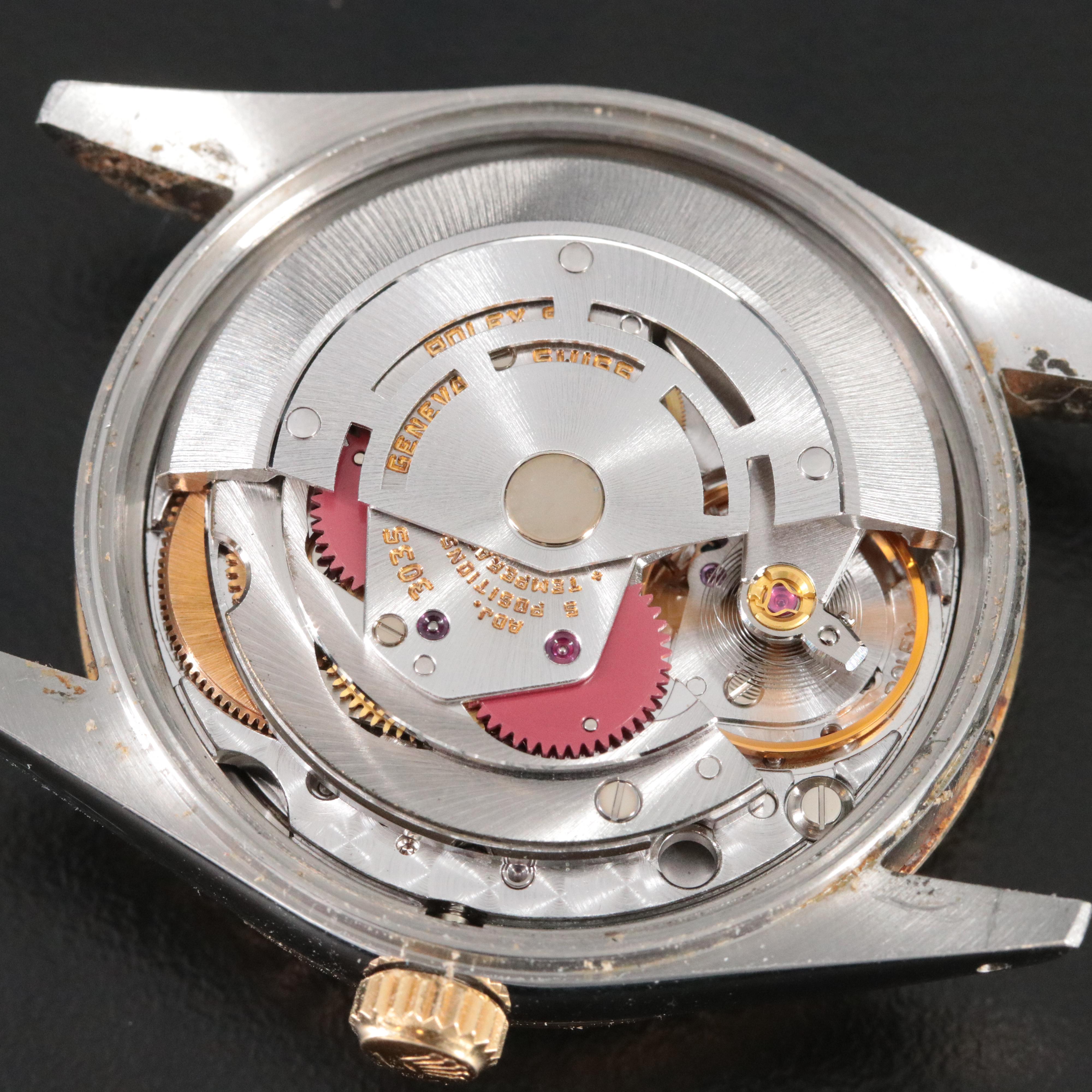 1981 Oyster Perpetual Date 15053 Engine Turned Bezel Watch