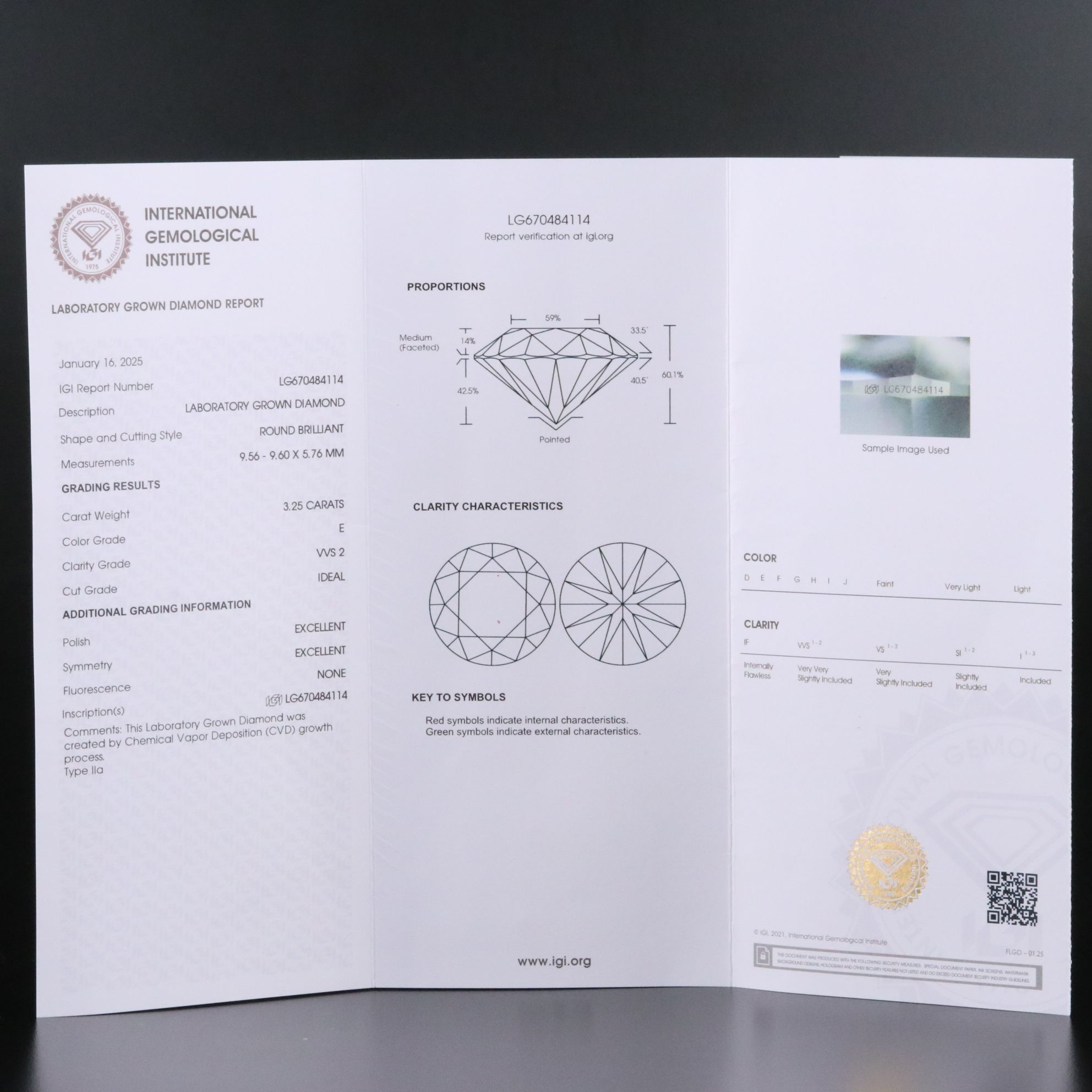14K 3.57 CTW Lab Grown Diamond Bypass Ring with IGI Report