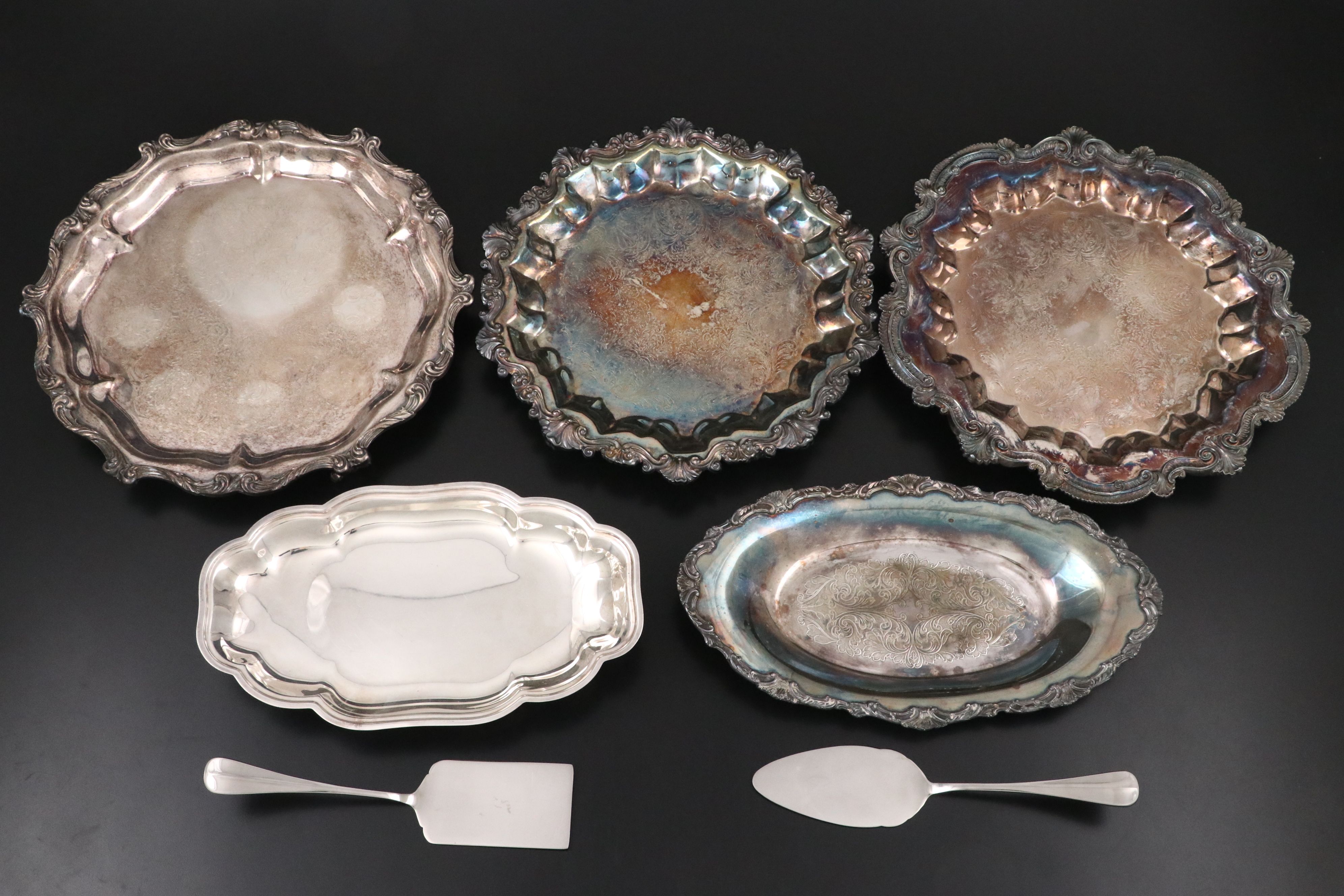 International Silver Company and Other Silver Plate Serving Pieces