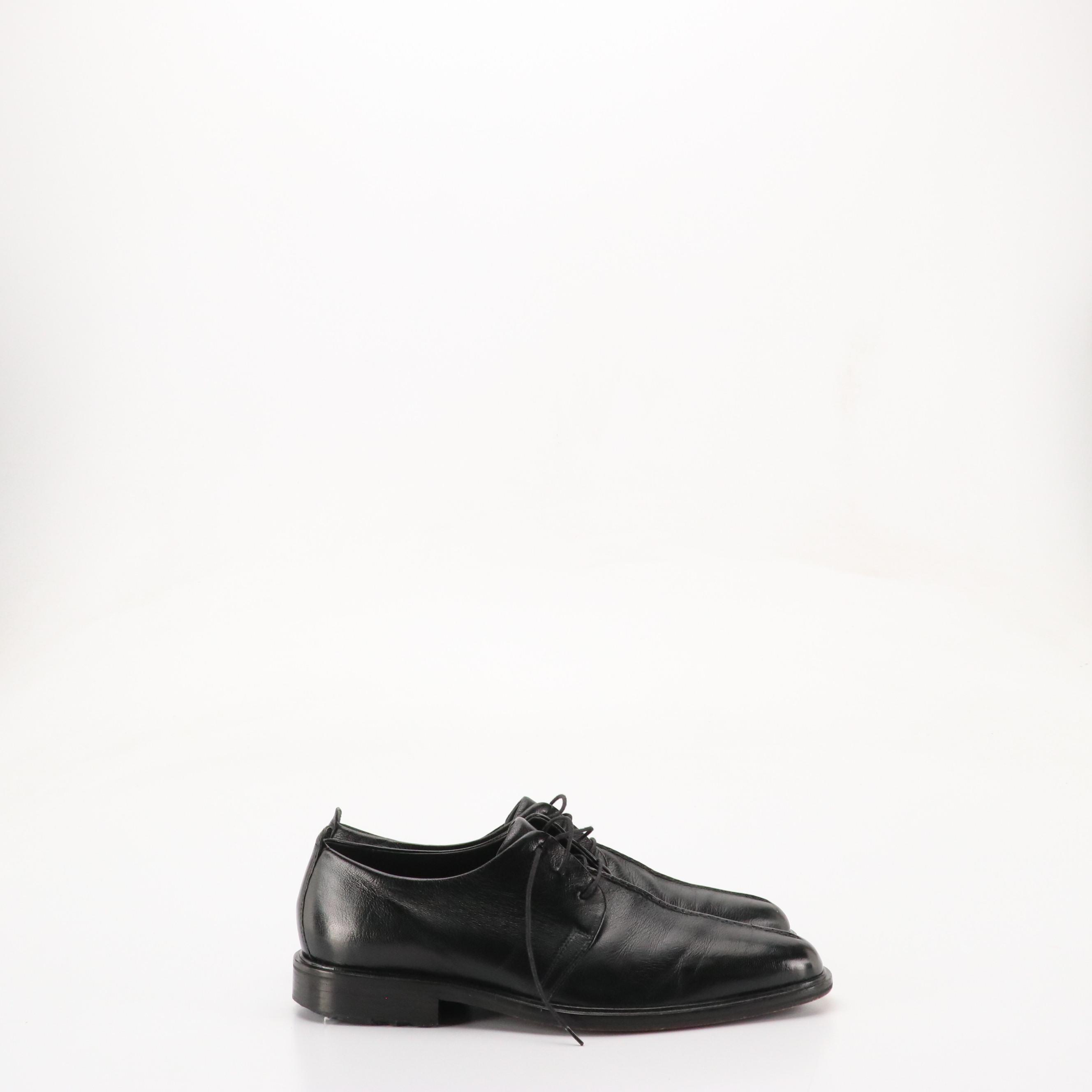 Cole Haan, H.H. Brown Black Leather Loafers and Dress Shoes with Gold Toe Socks