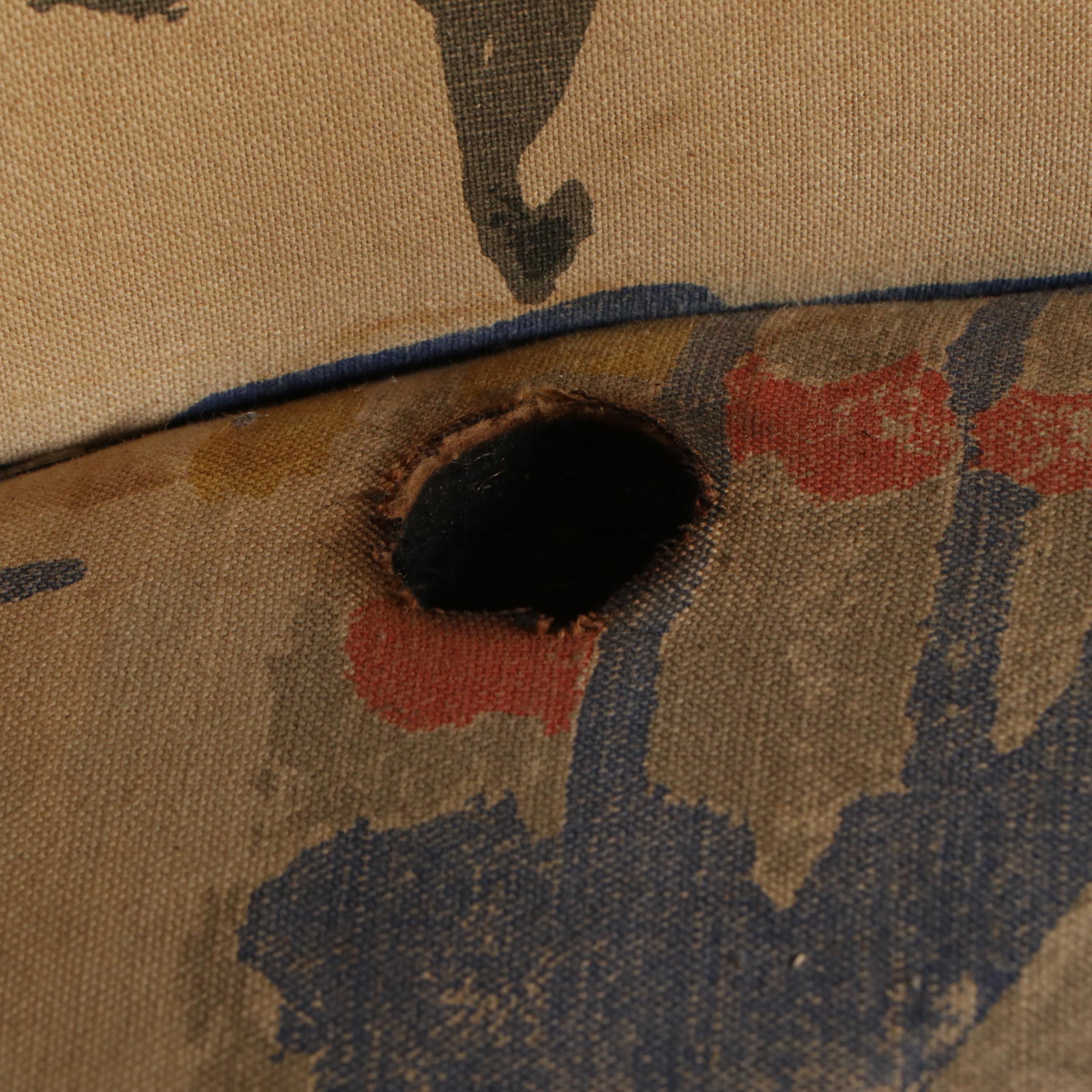 Pair of Pablo Picasso's "Bullfighter" Upholstered Armchairs with Cushions