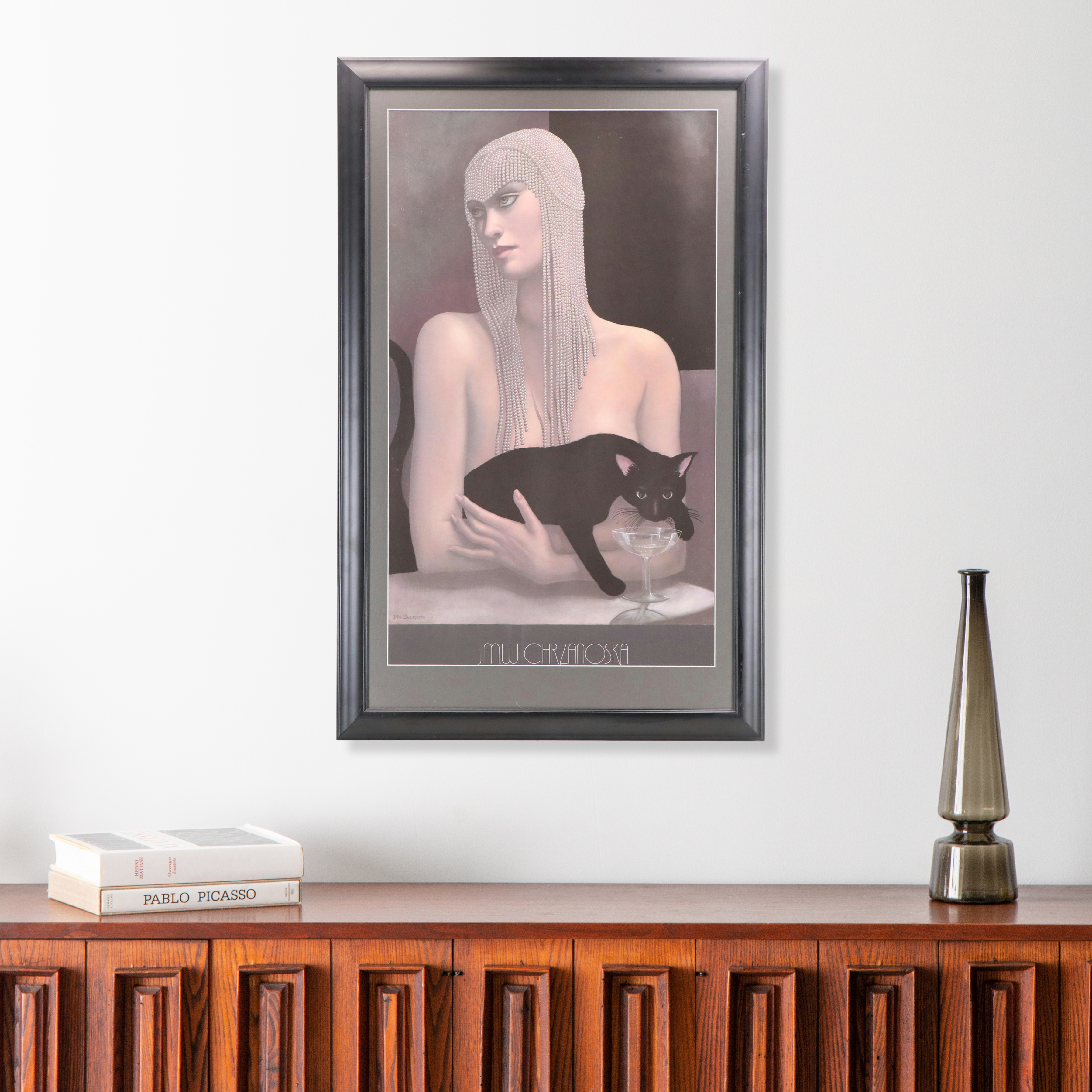 After Jane M. Whiting Chrzanoska Offset Lithograph "Solitaire"