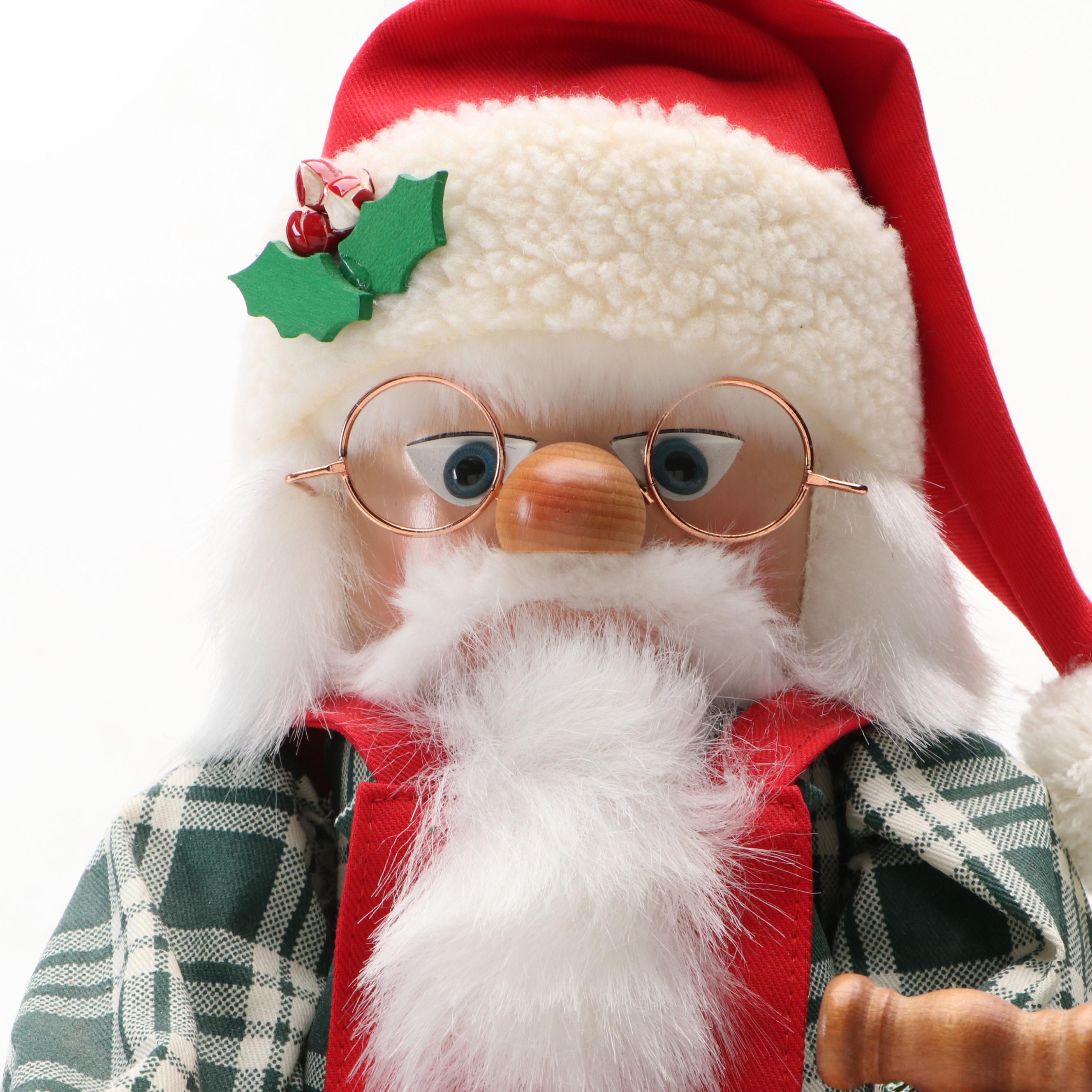 Christian Ulbricht German Handmade Santa Claus Planting Tree Nutcracker