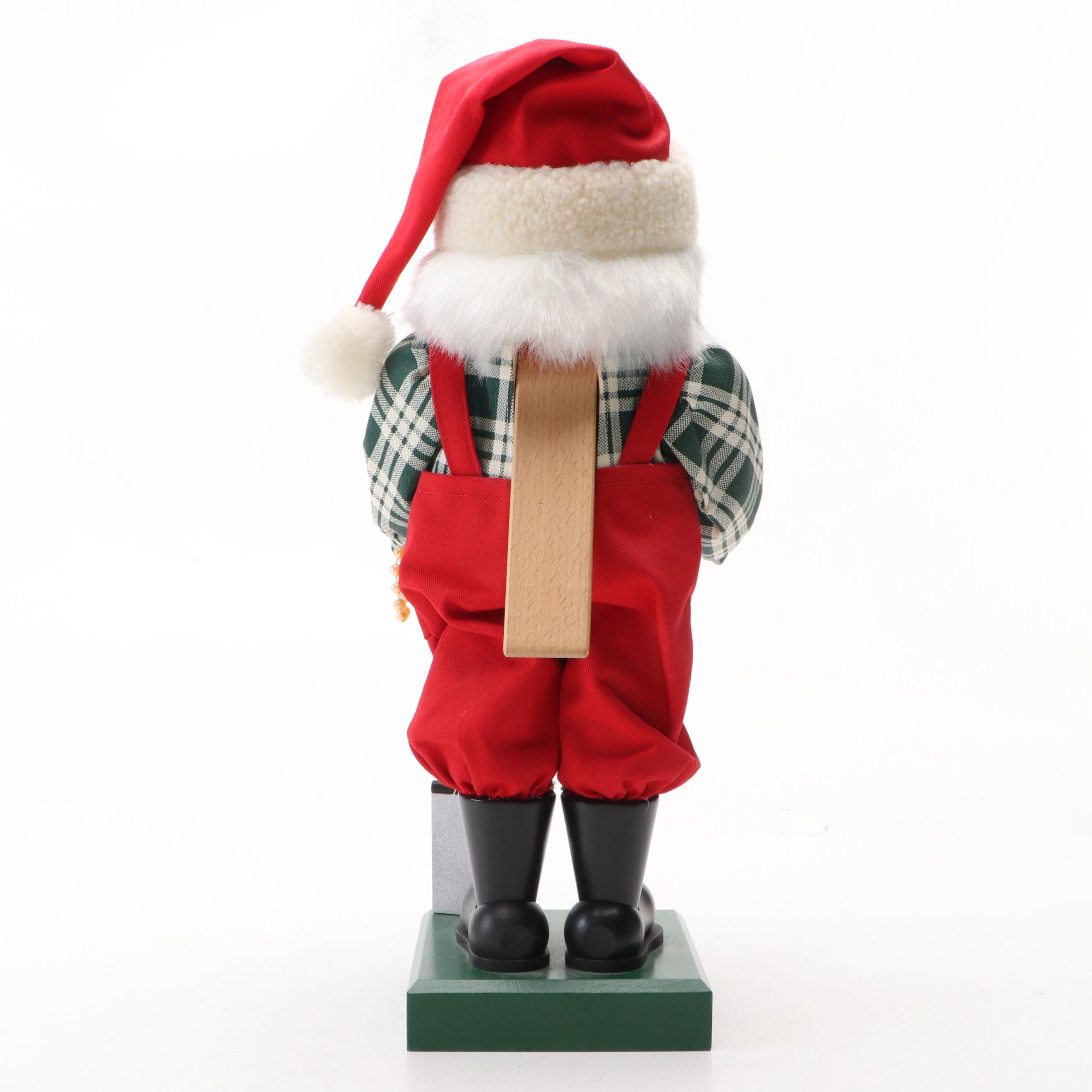 Christian Ulbricht German Handmade Santa Claus Planting Tree Nutcracker