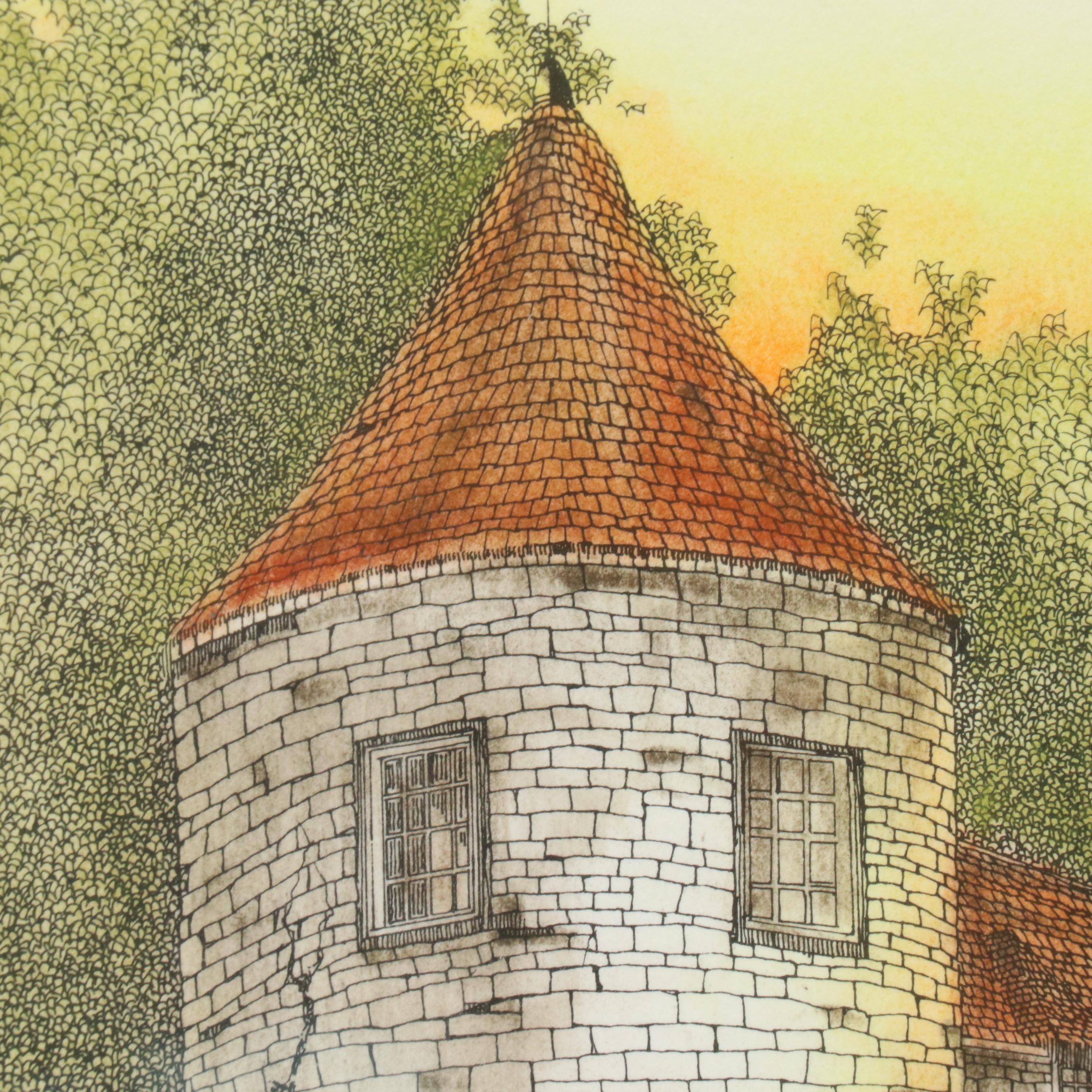 Lonnie C. Blackley Artist Proof European Landscape Etchings