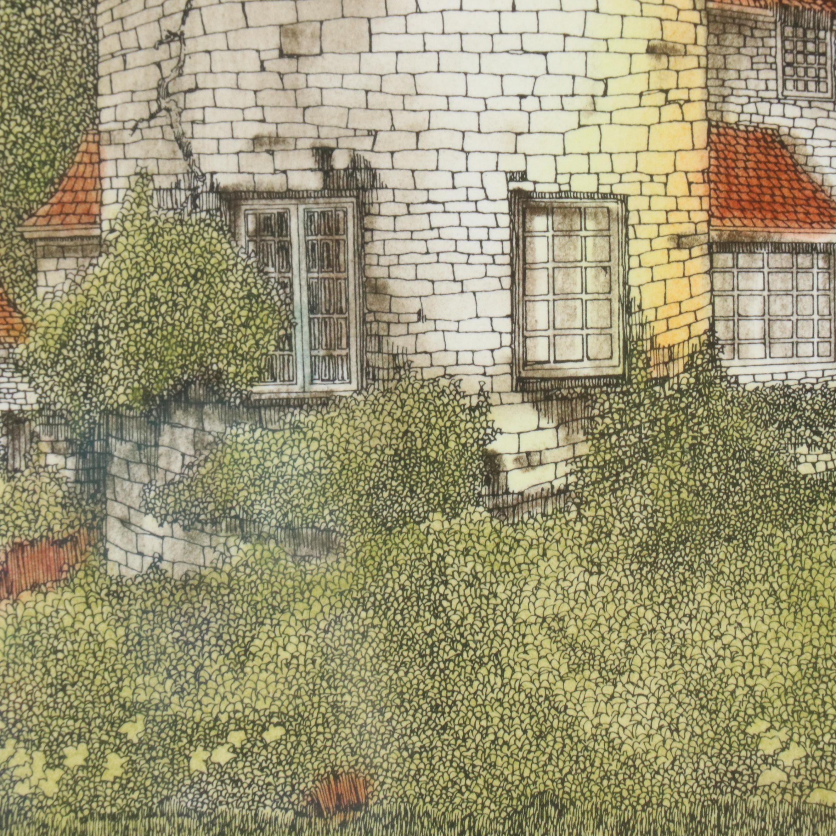 Lonnie C. Blackley Artist Proof European Landscape Etchings