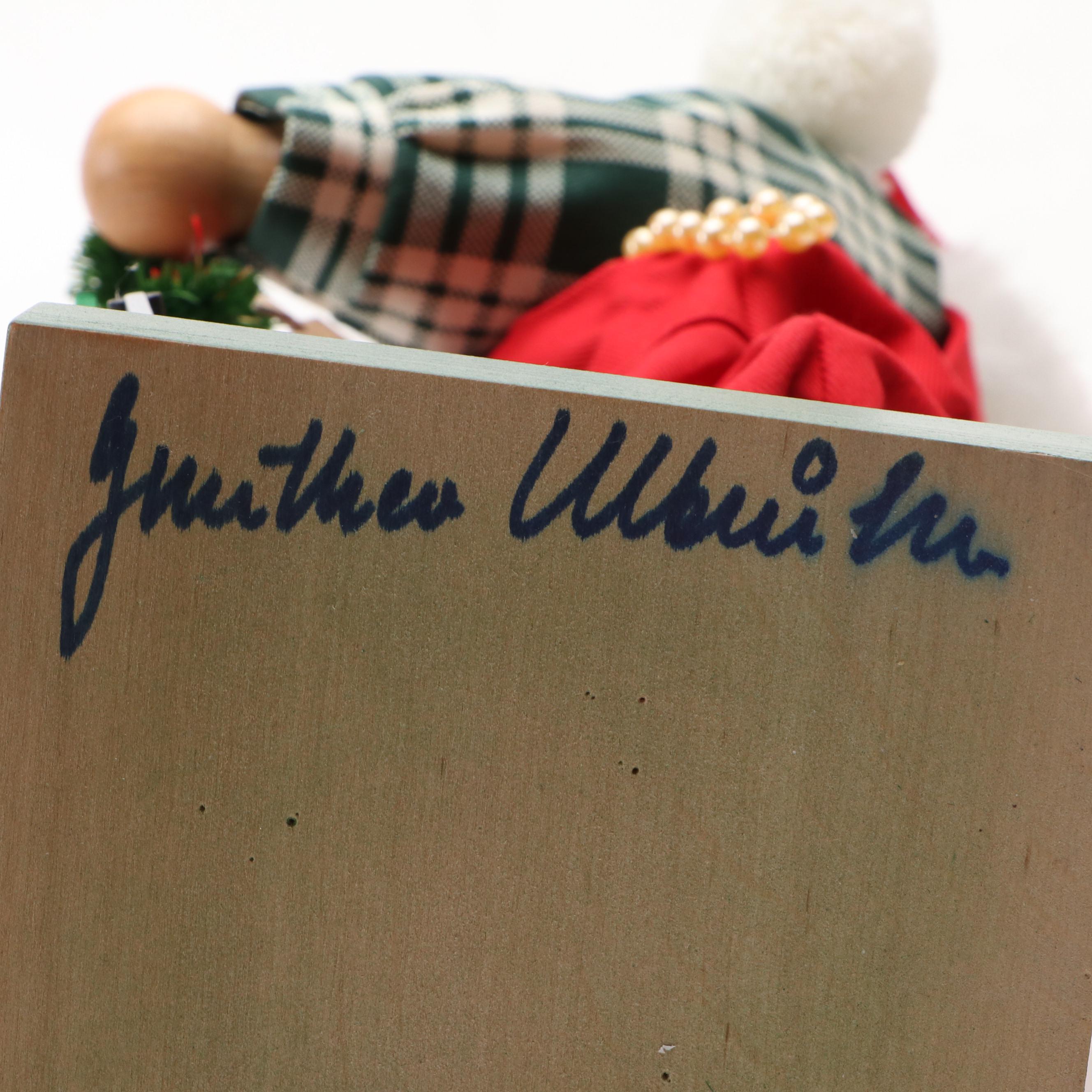 Christian Ulbricht German Handmade Santa Claus Planting Tree Nutcracker