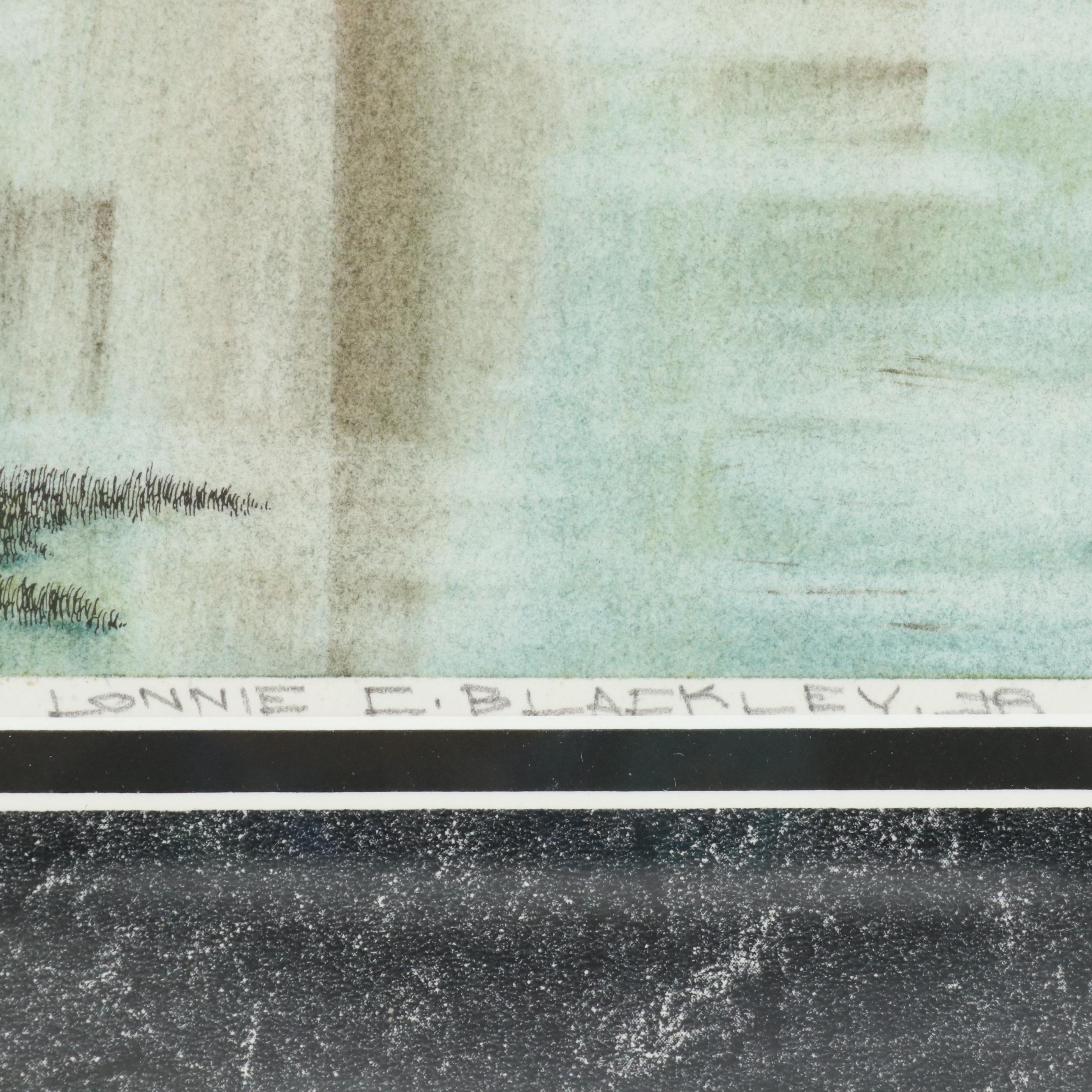 Lonnie C. Blackley Artist Proof European Landscape Etchings