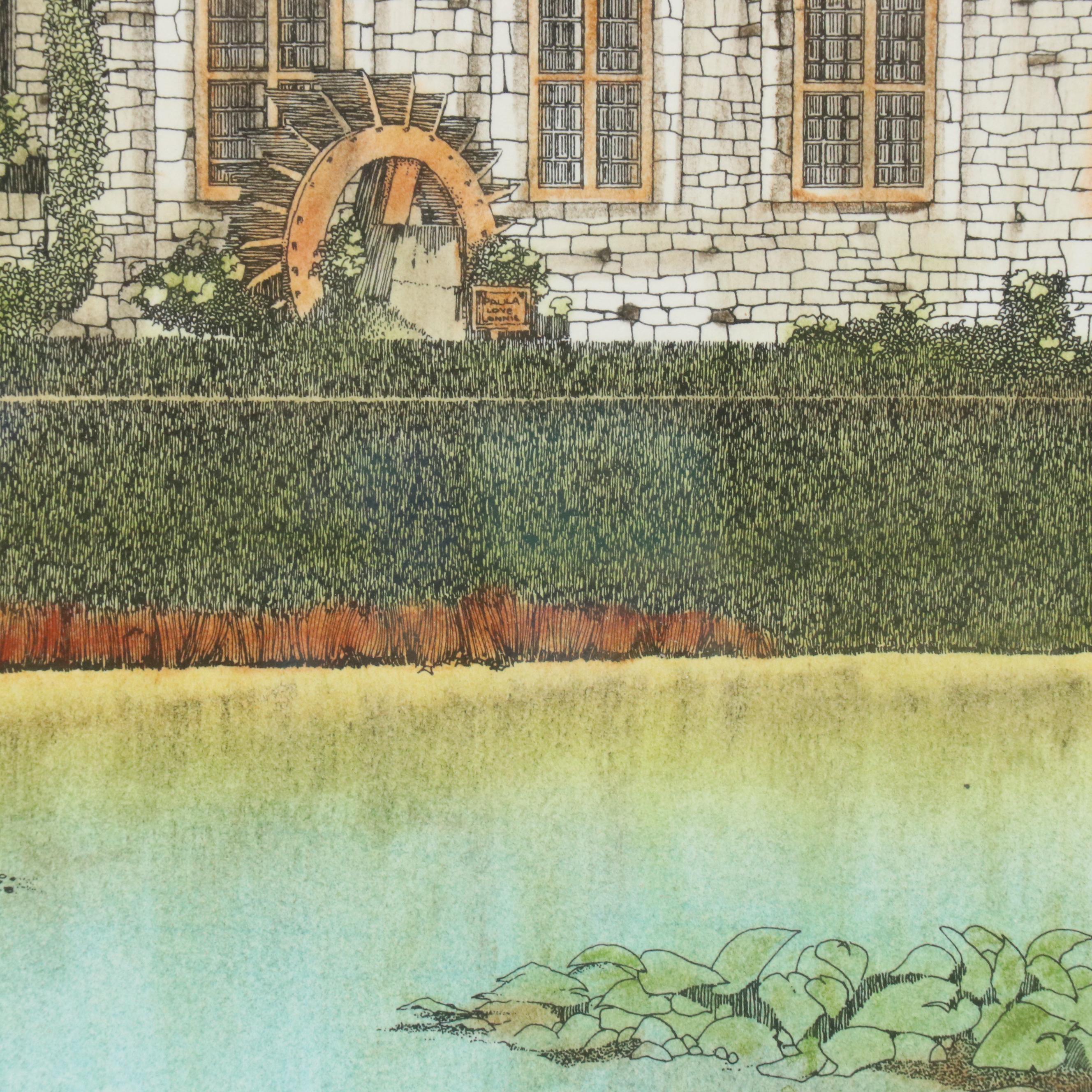 Lonnie C. Blackley Artist Proof European Landscape Etchings