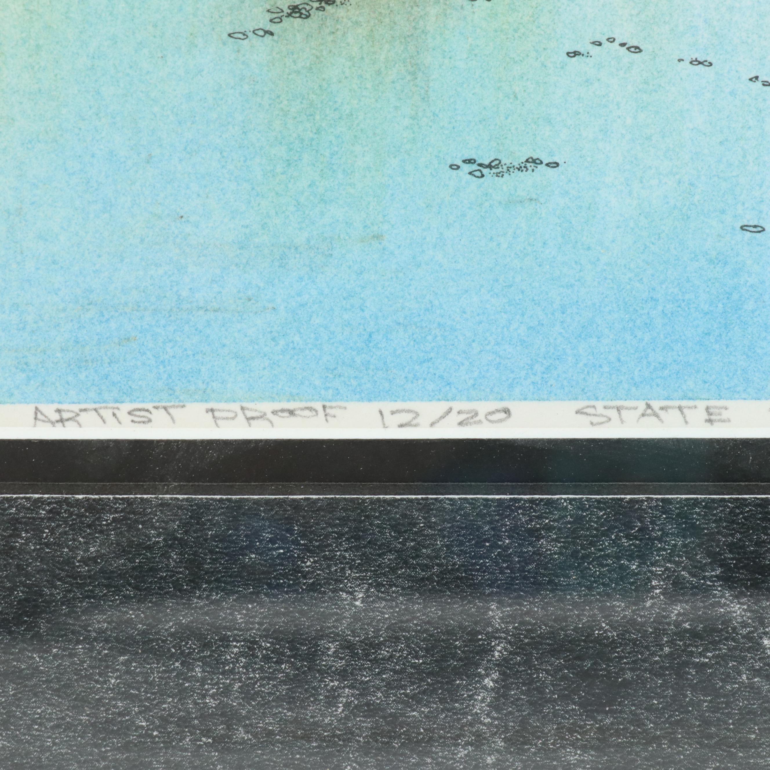 Lonnie C. Blackley Artist Proof European Landscape Etchings