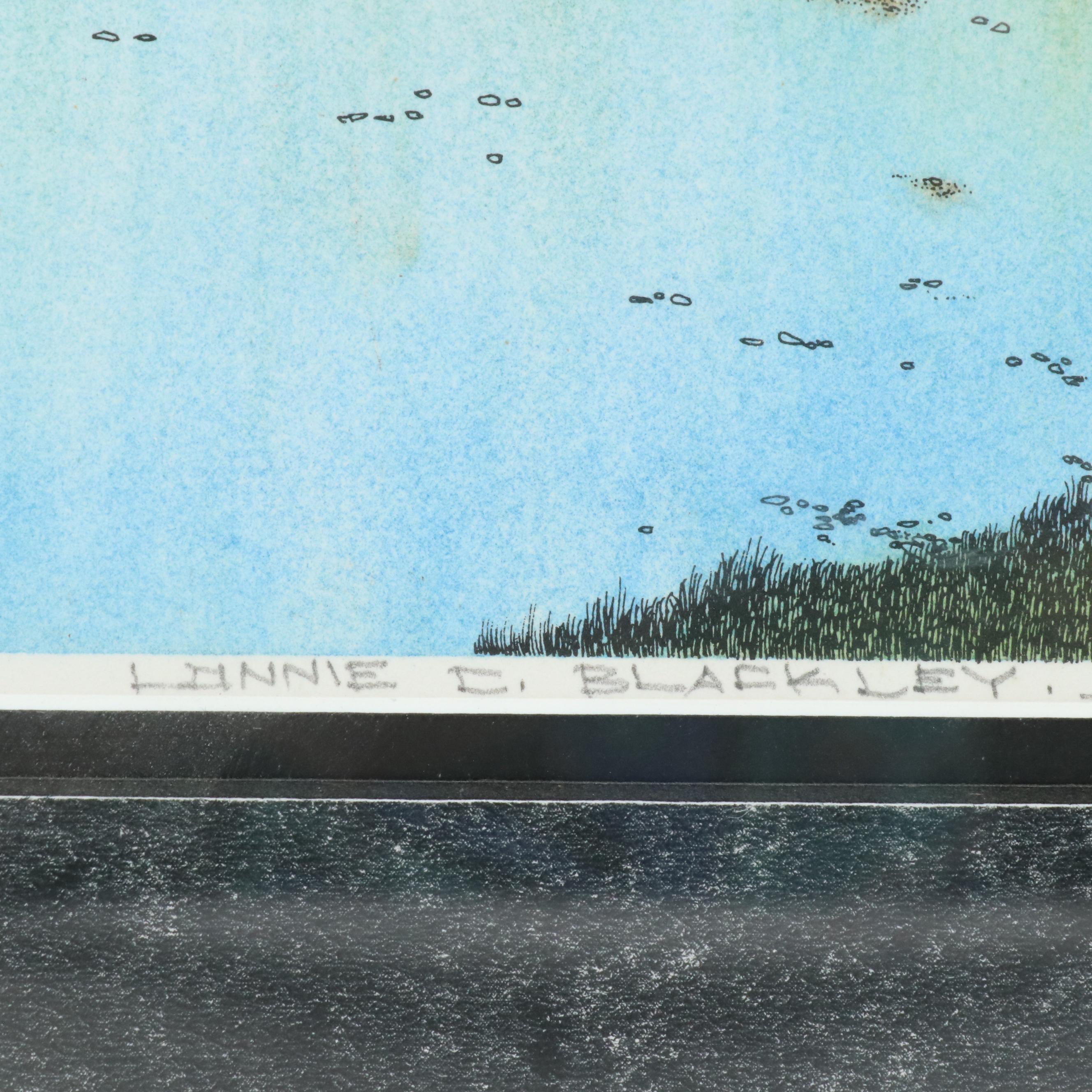 Lonnie C. Blackley Artist Proof European Landscape Etchings