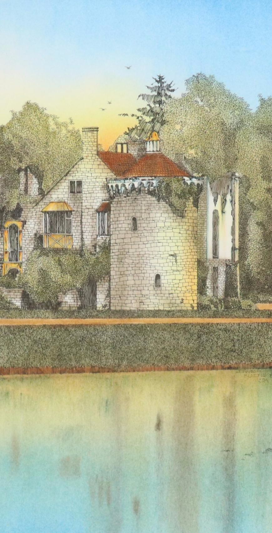 Lonnie C. Blackley Artist Proof European Landscape Etchings