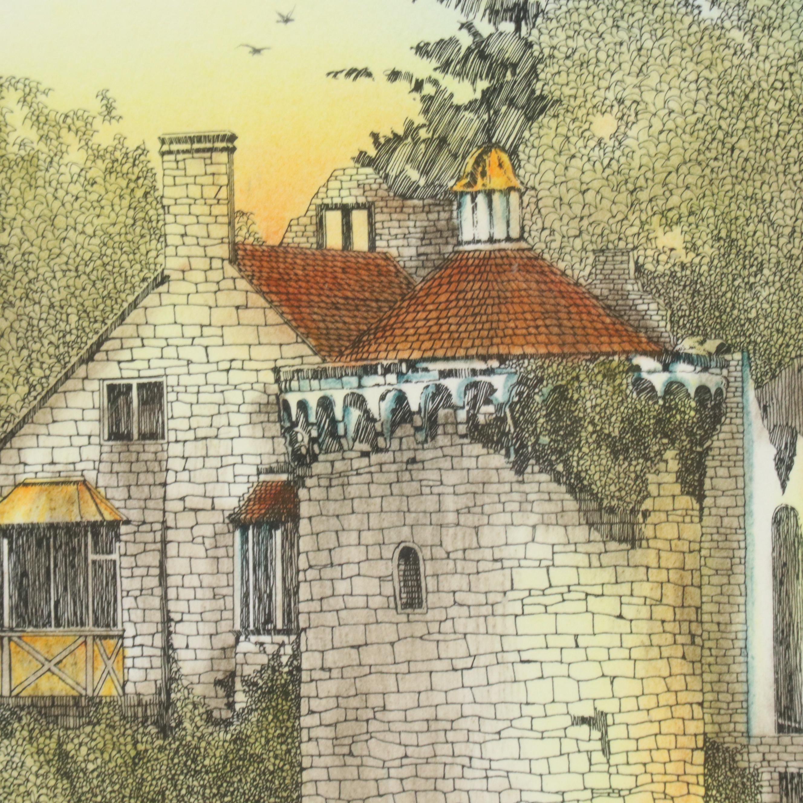 Lonnie C. Blackley Artist Proof European Landscape Etchings