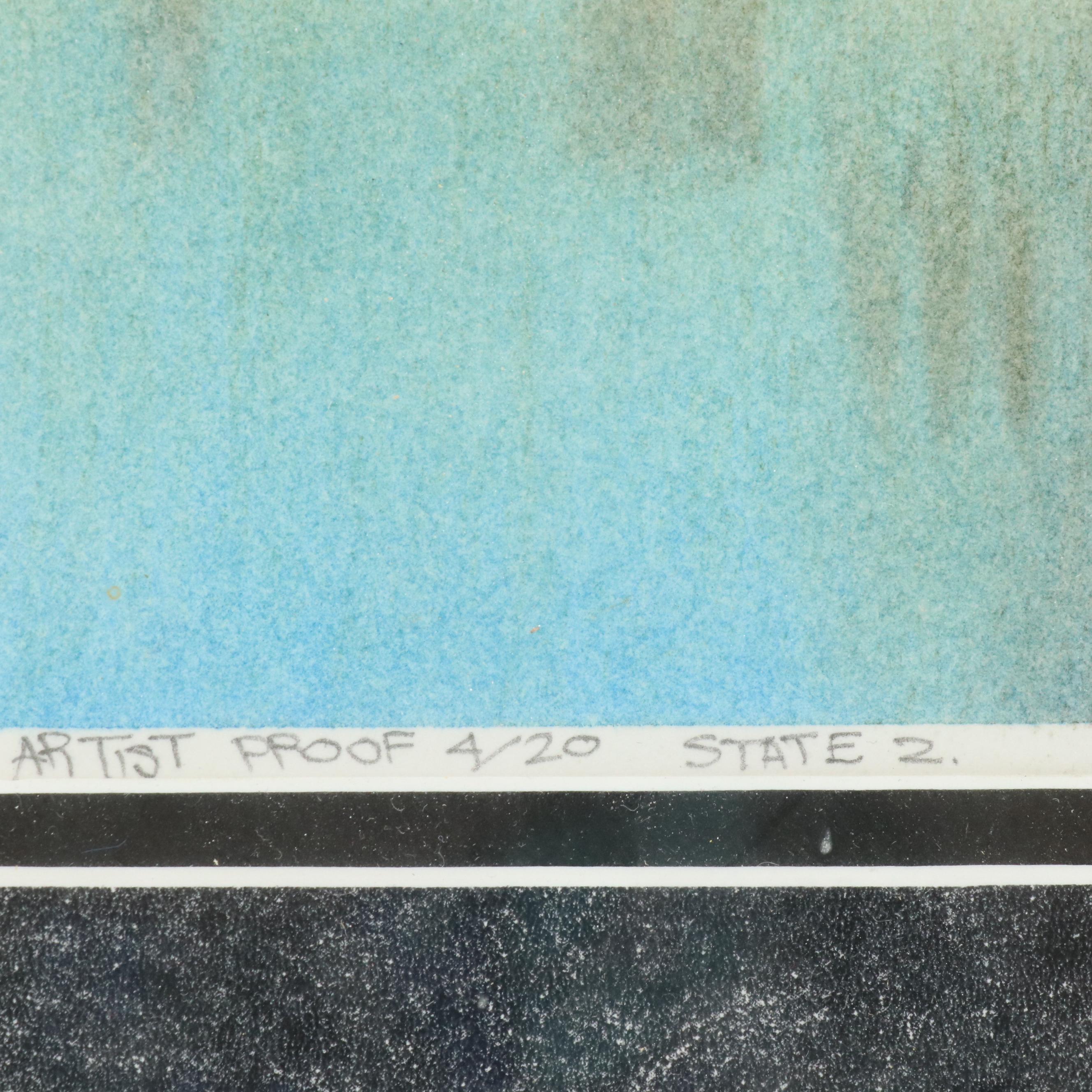 Lonnie C. Blackley Artist Proof European Landscape Etchings