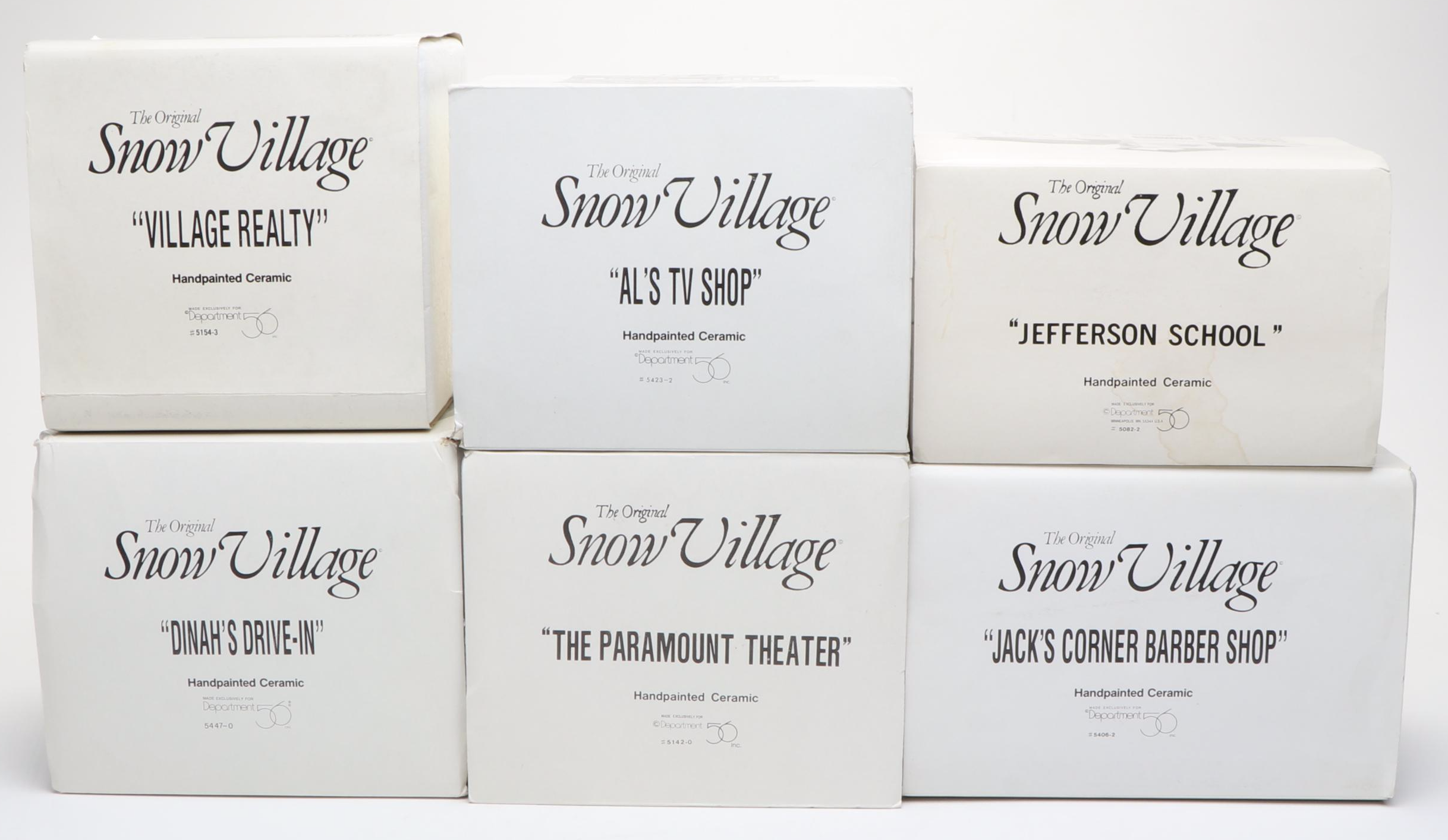 Dept. 56 Snow Village Shops and Christmas Figurines