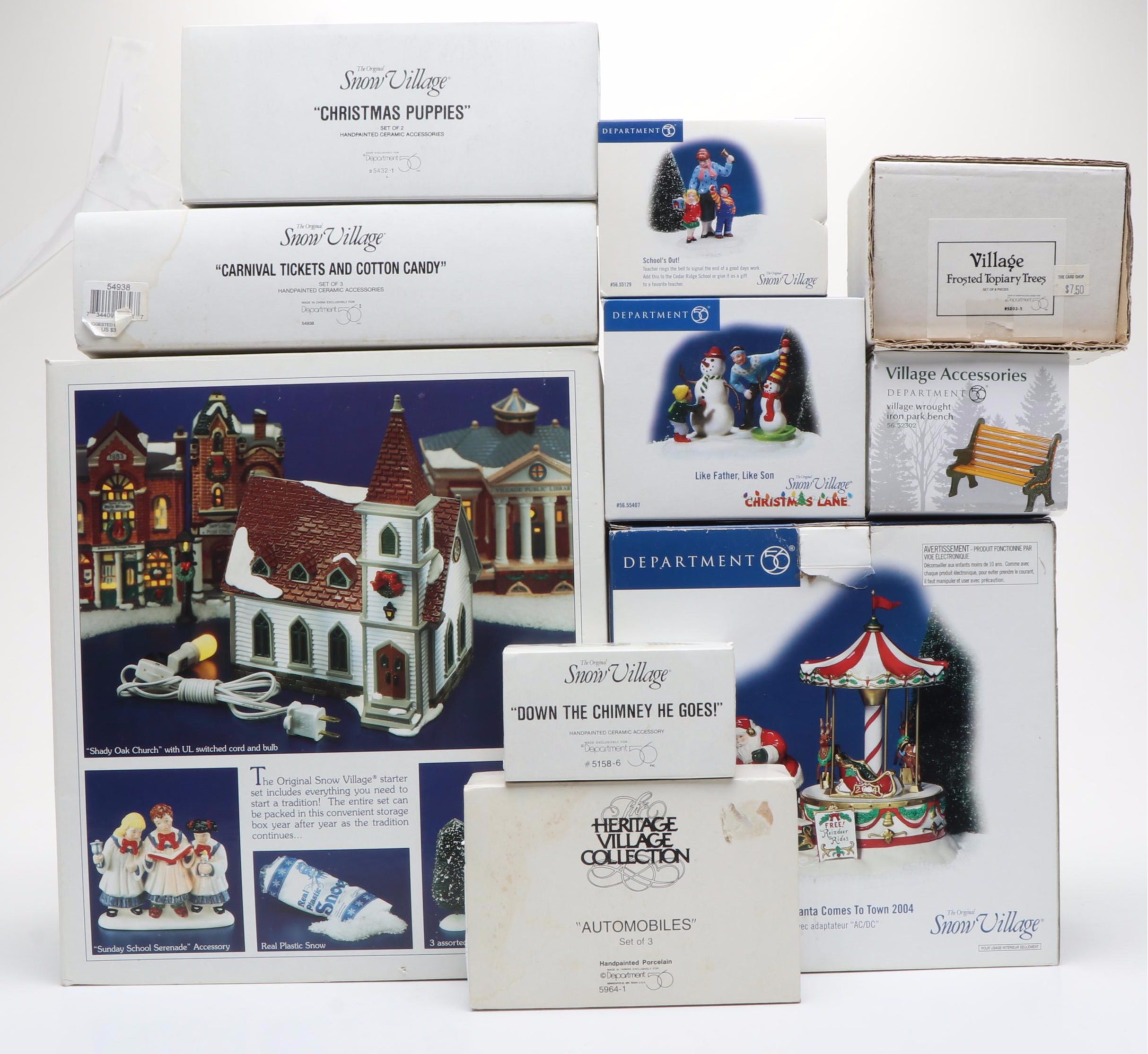 Dept. 56 Snow Village Shops and Christmas Figurines