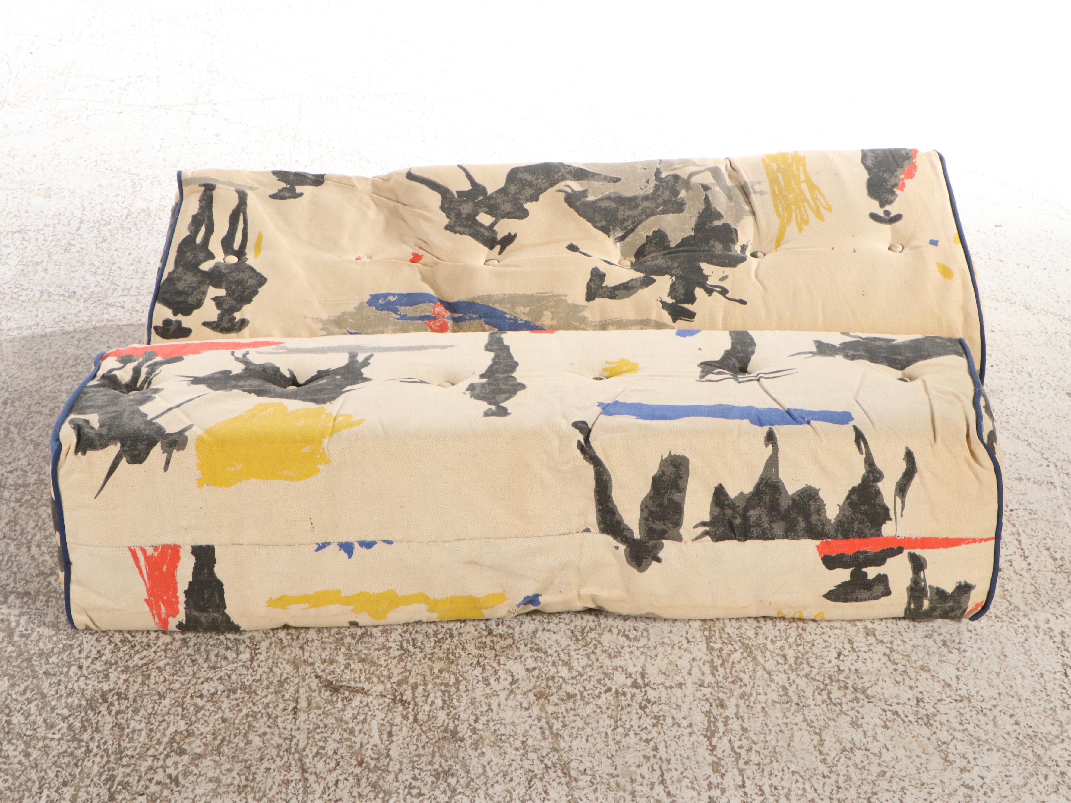 Pair of Pablo Picasso's "Bullfighter" Upholstered Armchairs with Cushions