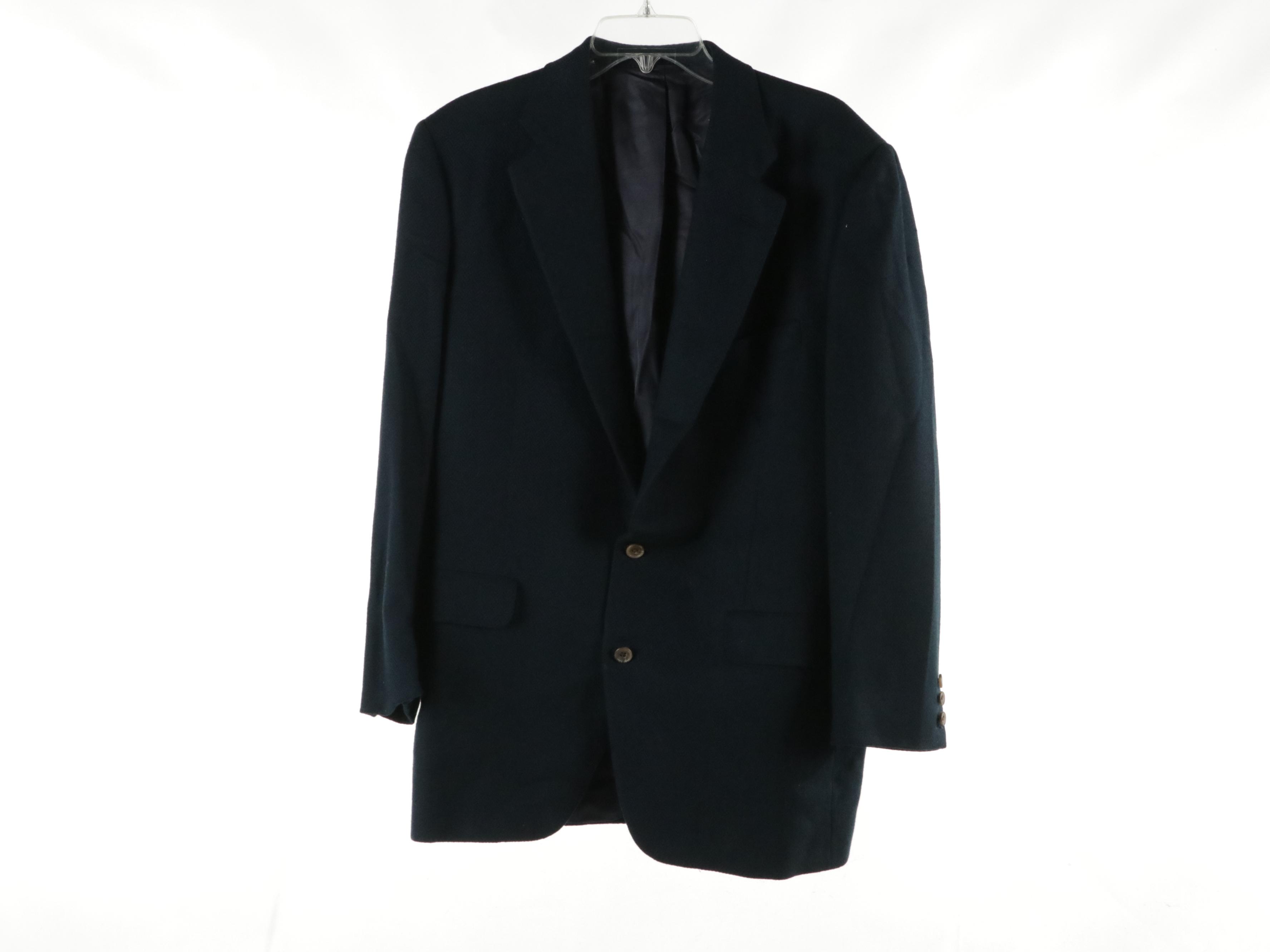 Men's Bill Blass and Norman Hilton Vintage Wool Blazer Jackets