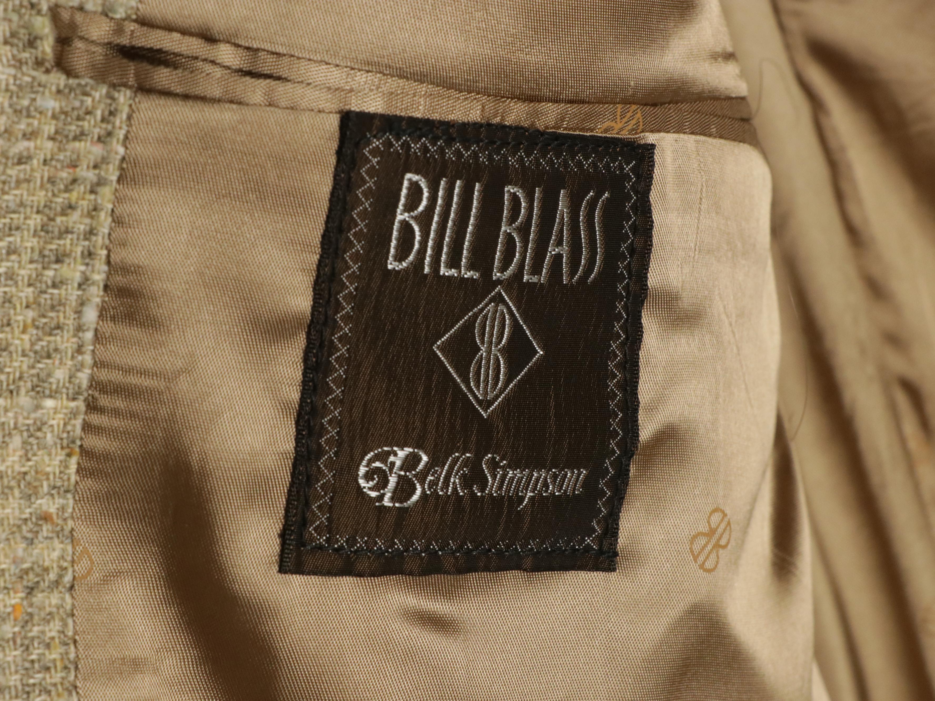 Men's Bill Blass and Norman Hilton Vintage Wool Blazer Jackets