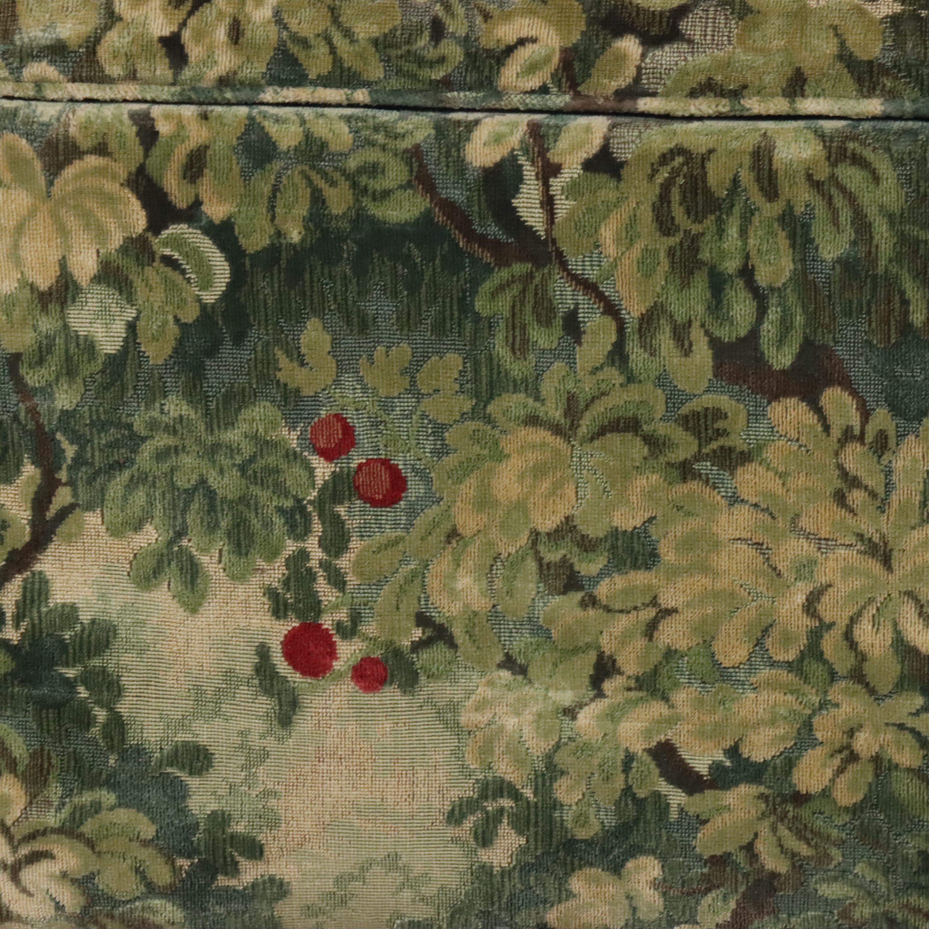 William IV Tapestry Upholstered Mahogany Chest, Mid-19th Century