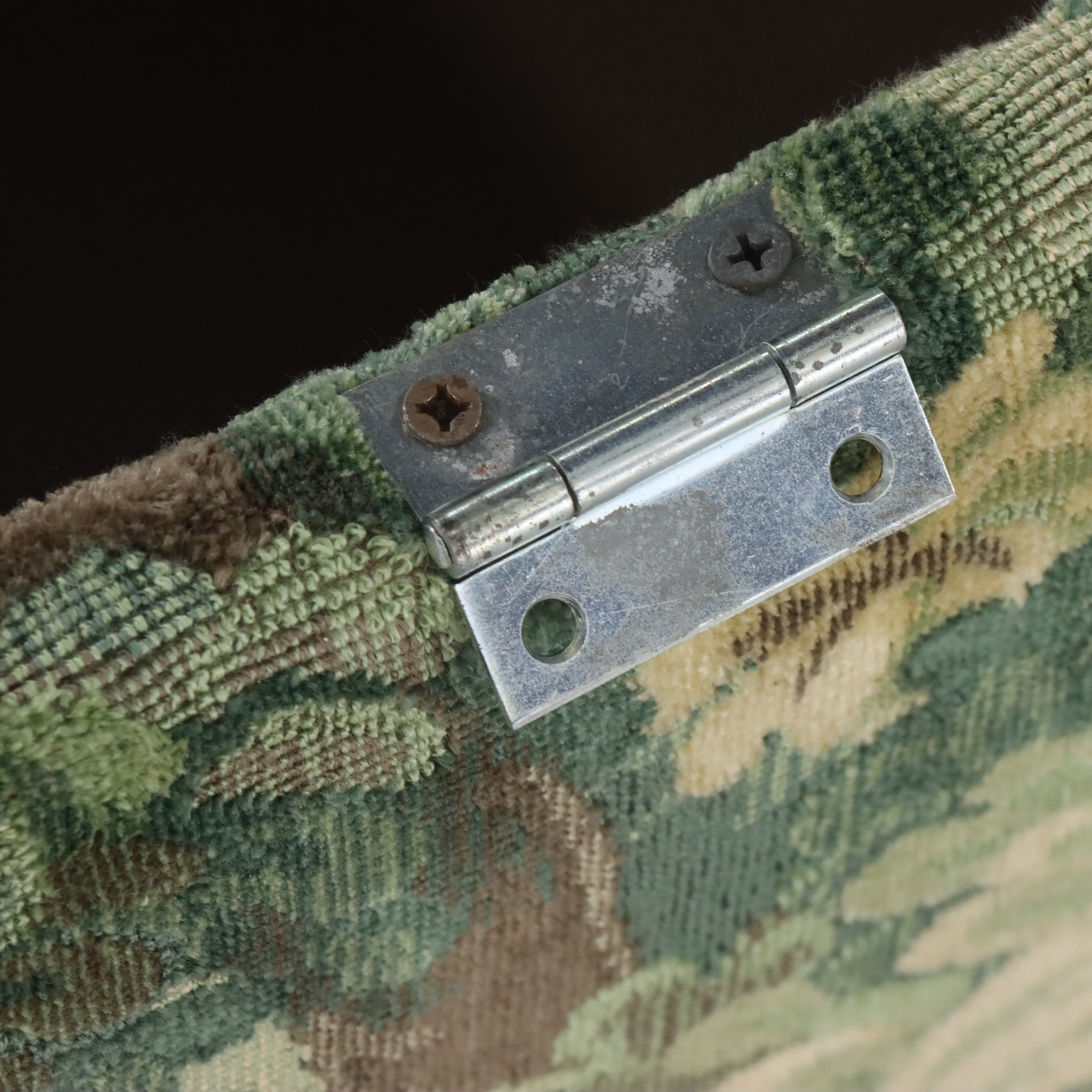 William IV Tapestry Upholstered Mahogany Chest, Mid-19th Century