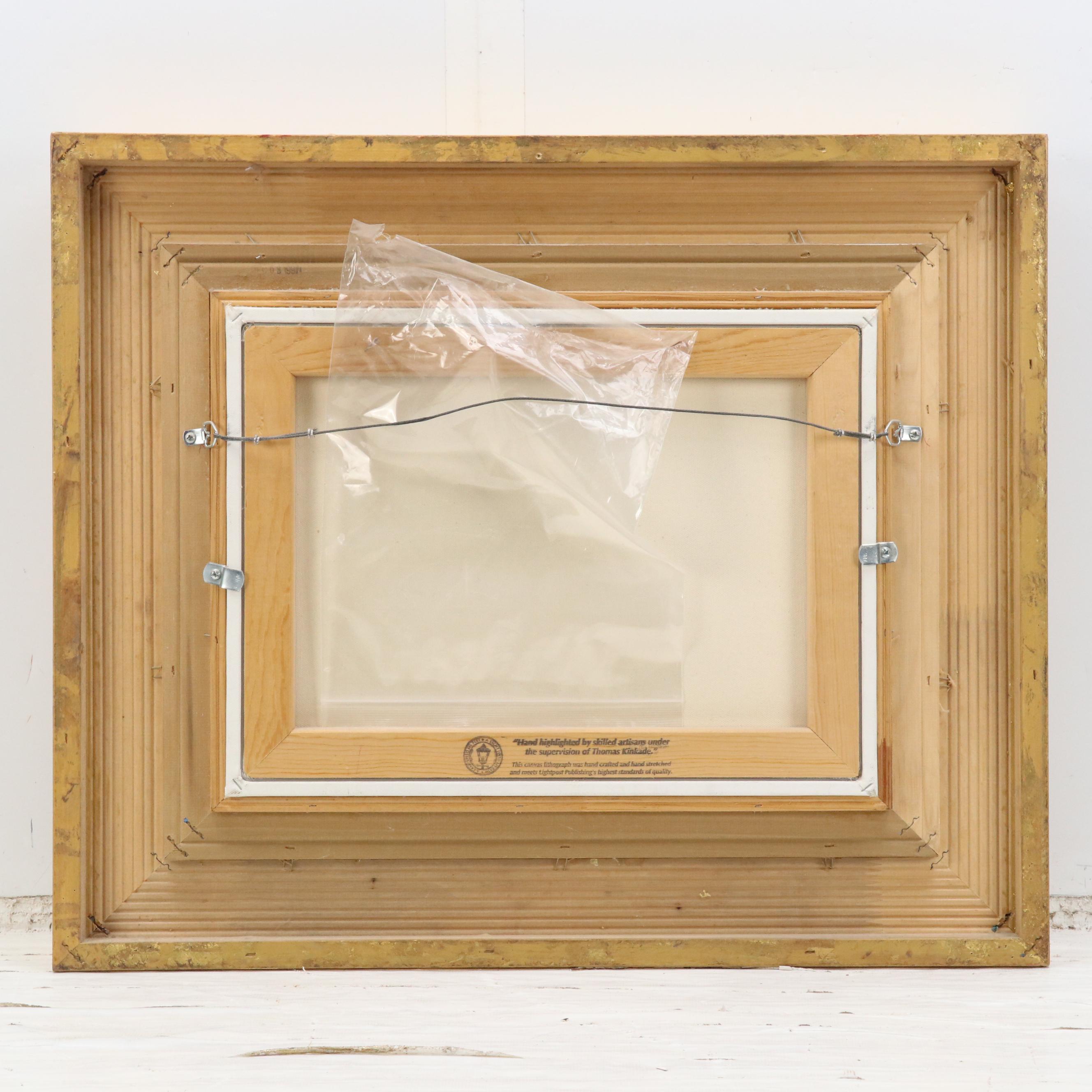 Thomas Kincade Embellished Offset Lithograph "Deer Creek Cottage"