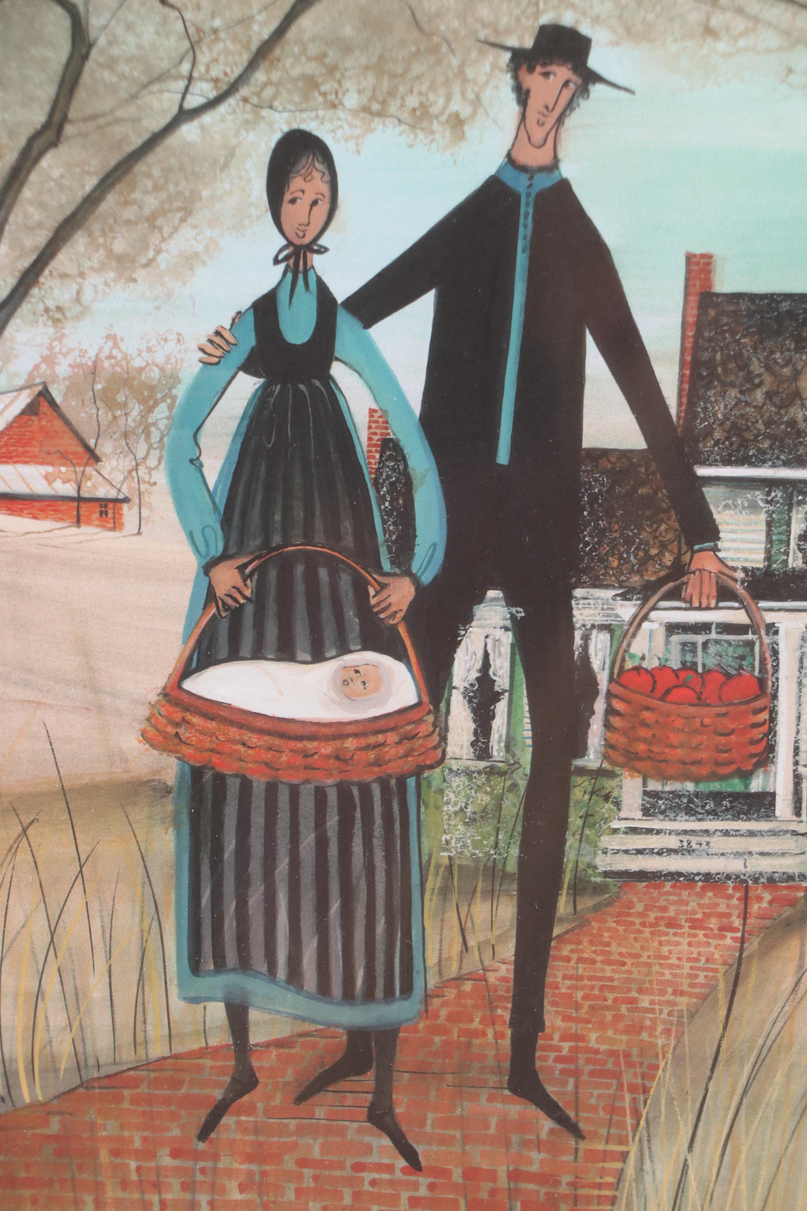 P. Buckley Moss Giclée "Memories of Home," 2014