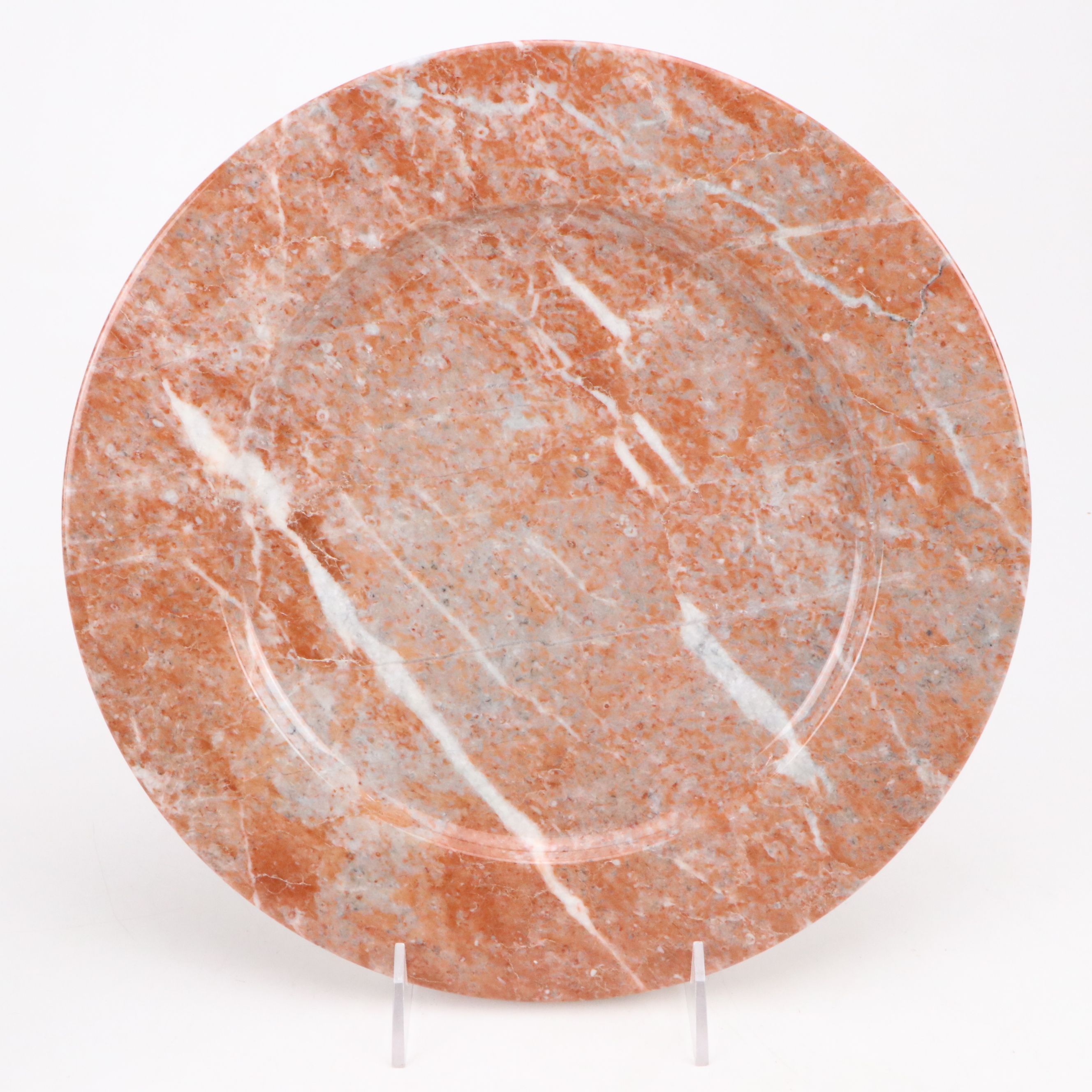 Italian Siena and Green Marble Plates and Bowls