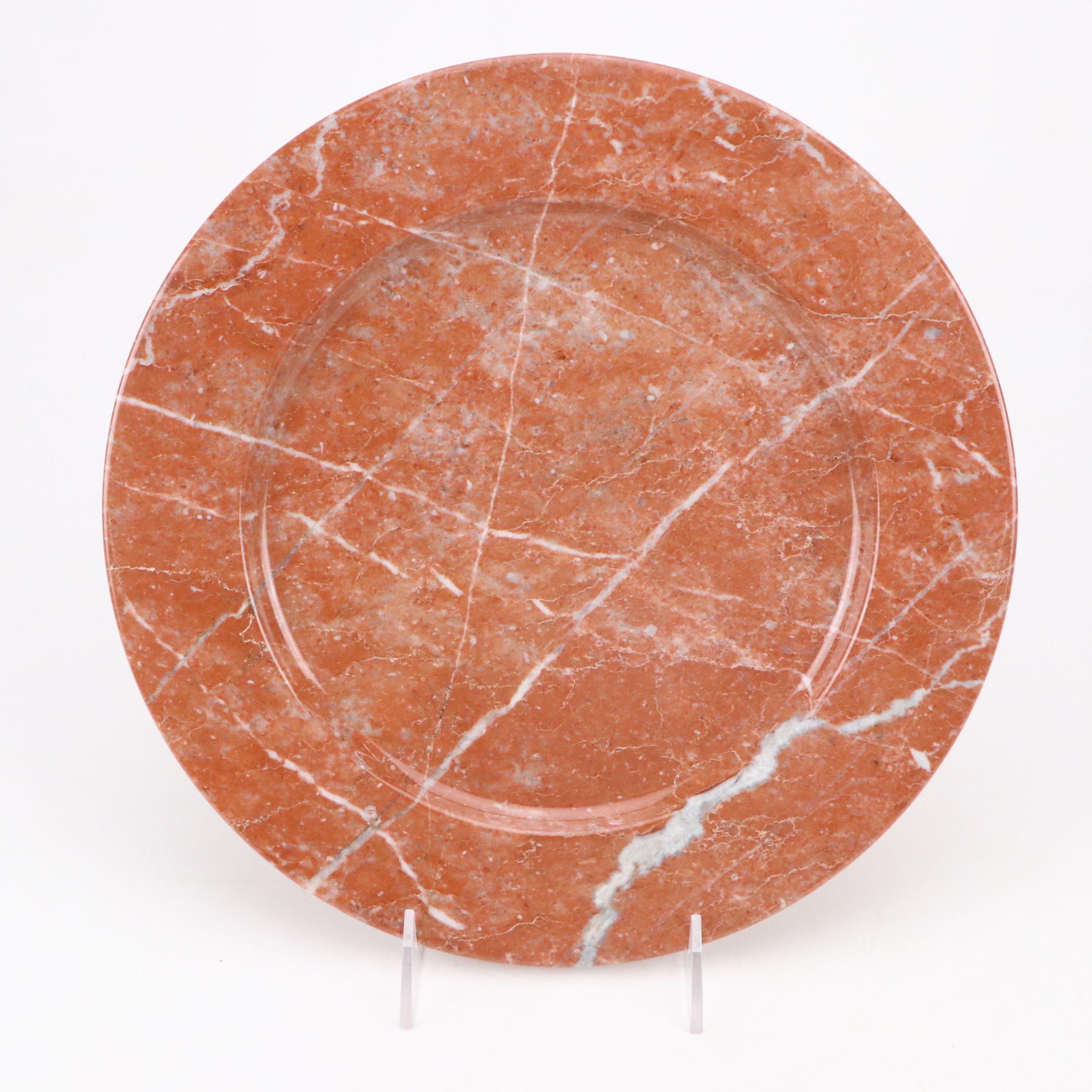 Italian Siena and Green Marble Plates and Bowls