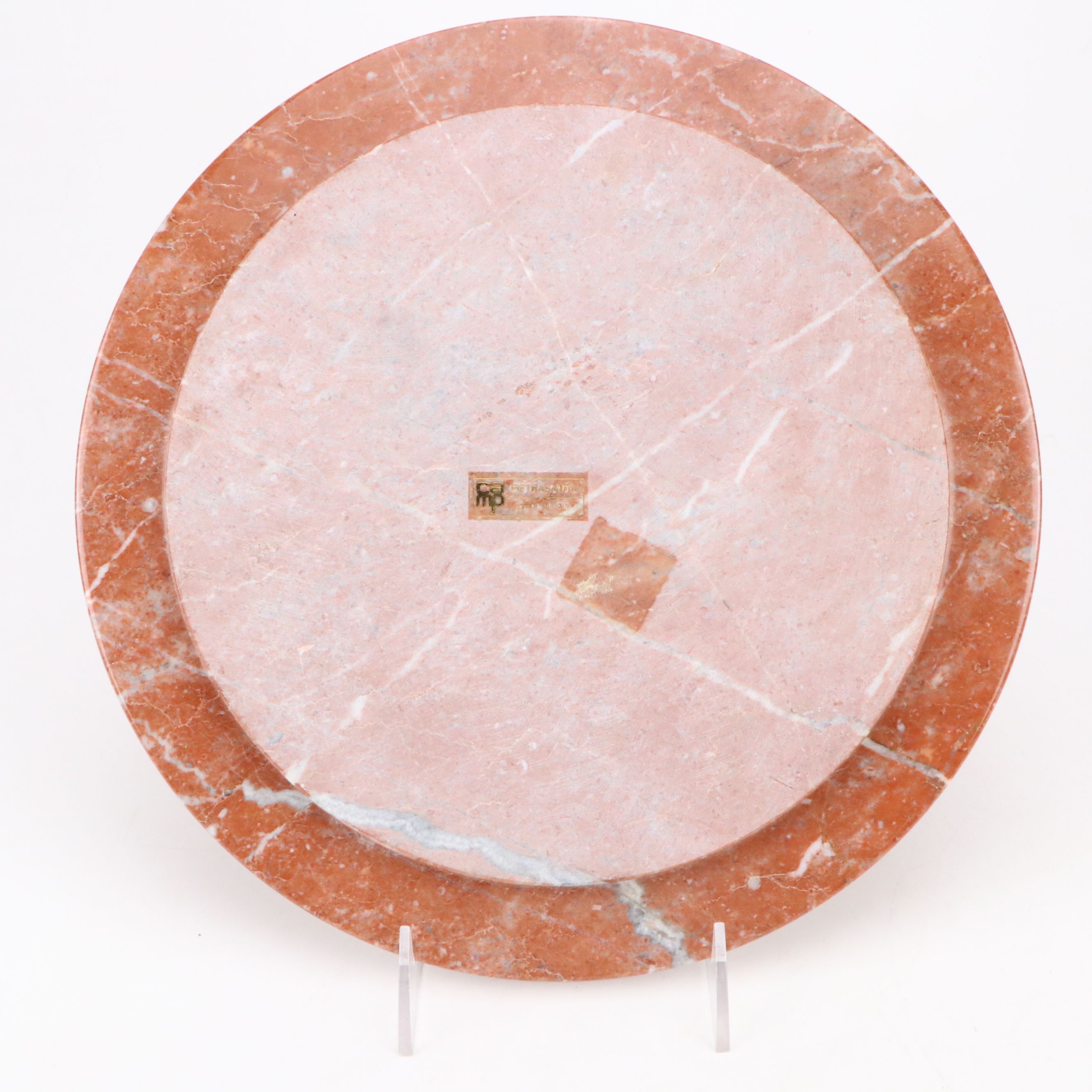 Italian Siena and Green Marble Plates and Bowls