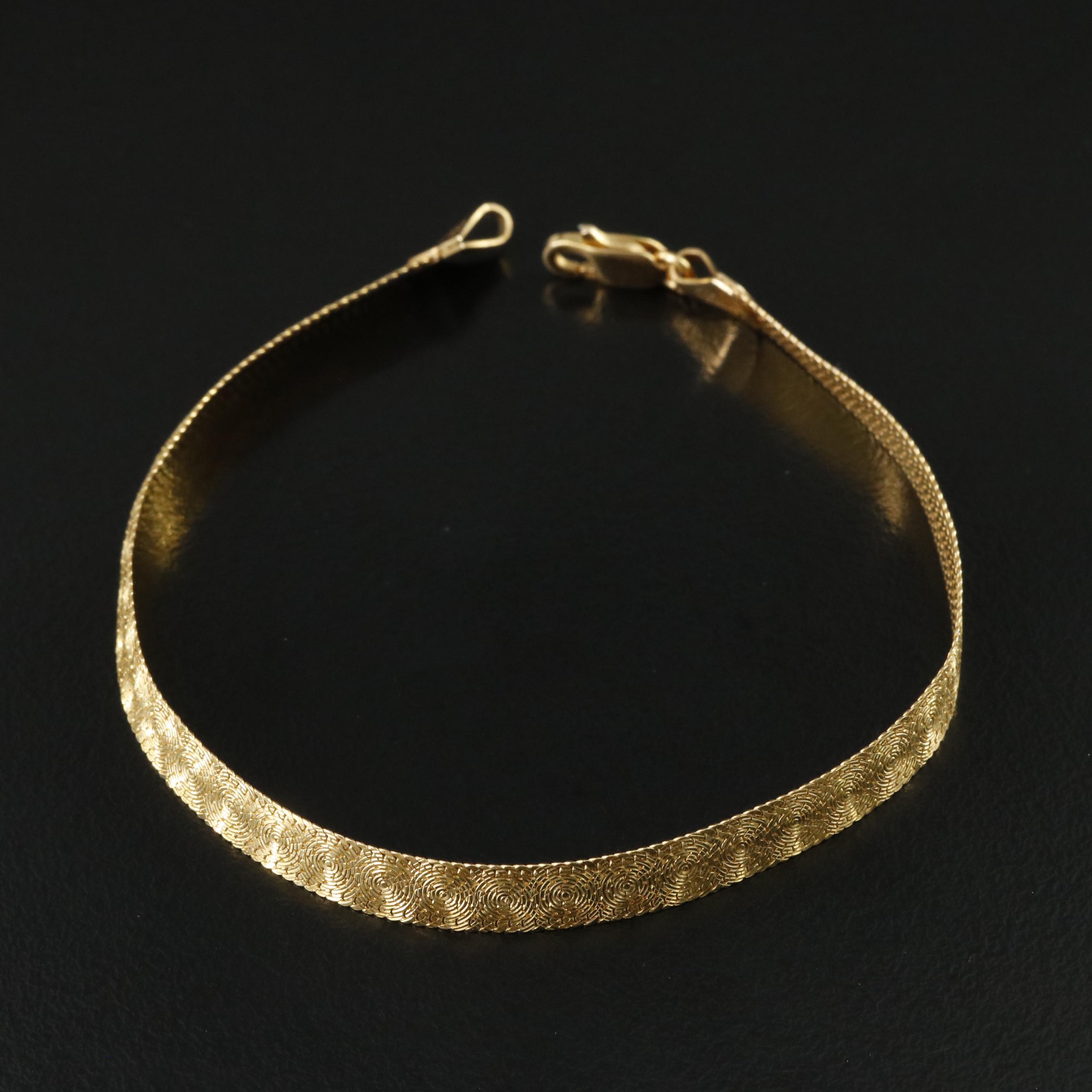 14K Fancy Link Bracelet
