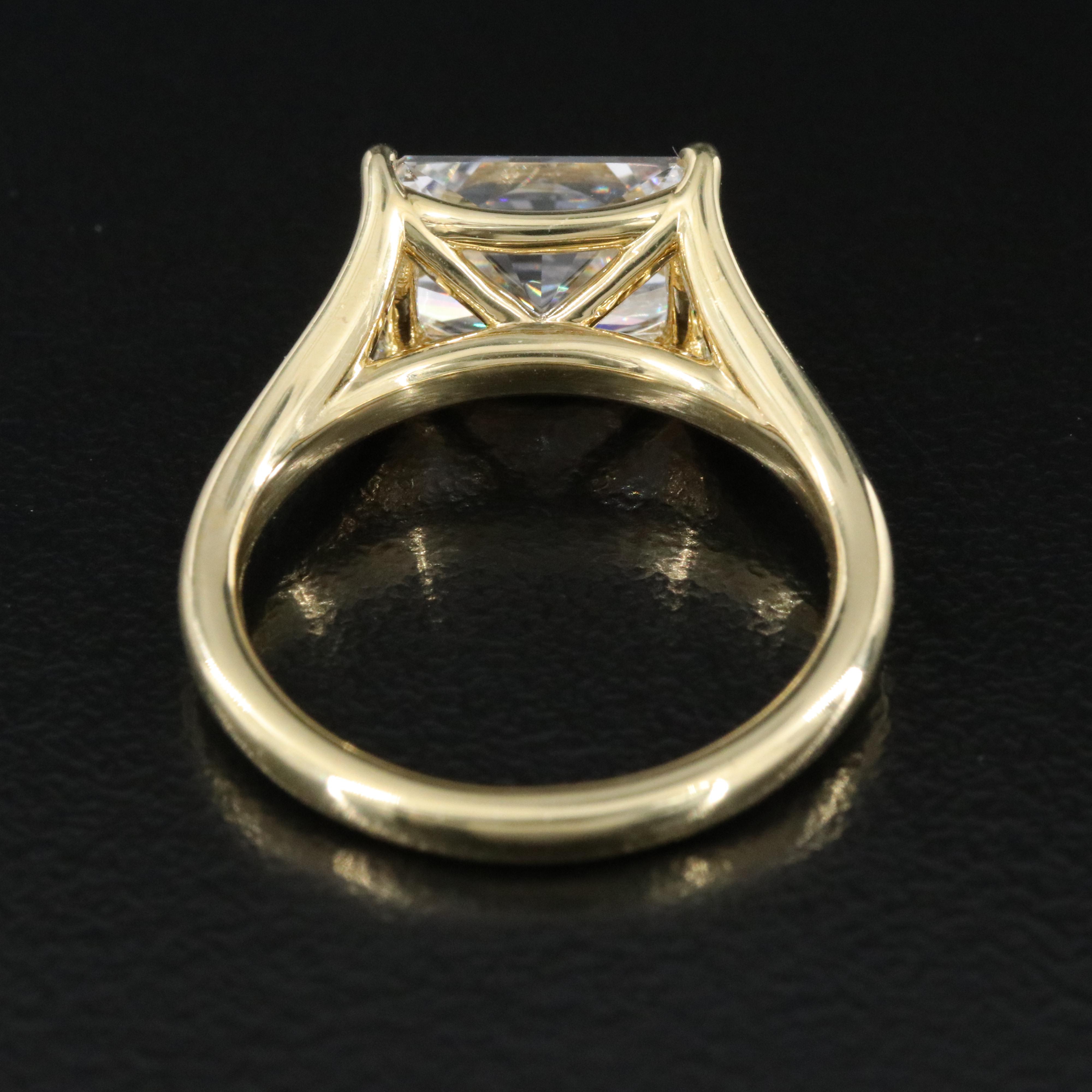 18K 2.53 CT Lab Grown Diamond Solitaire Ring with Online IGI Report