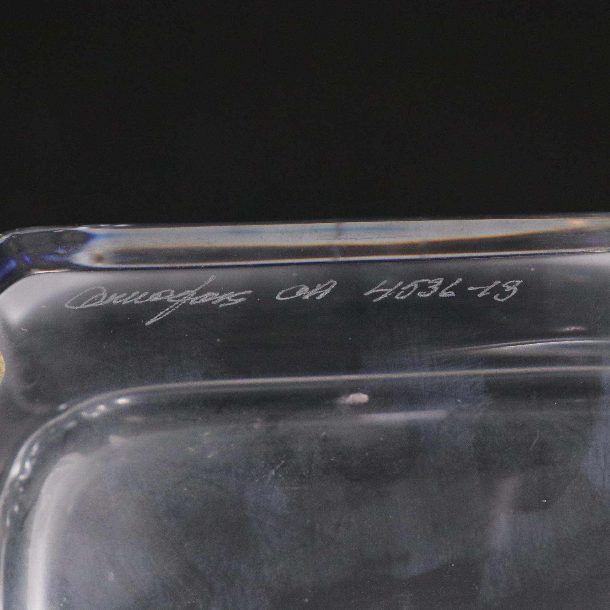 Orrefors "Regina" and Faceted Crystal Bowls, Late 20th Century