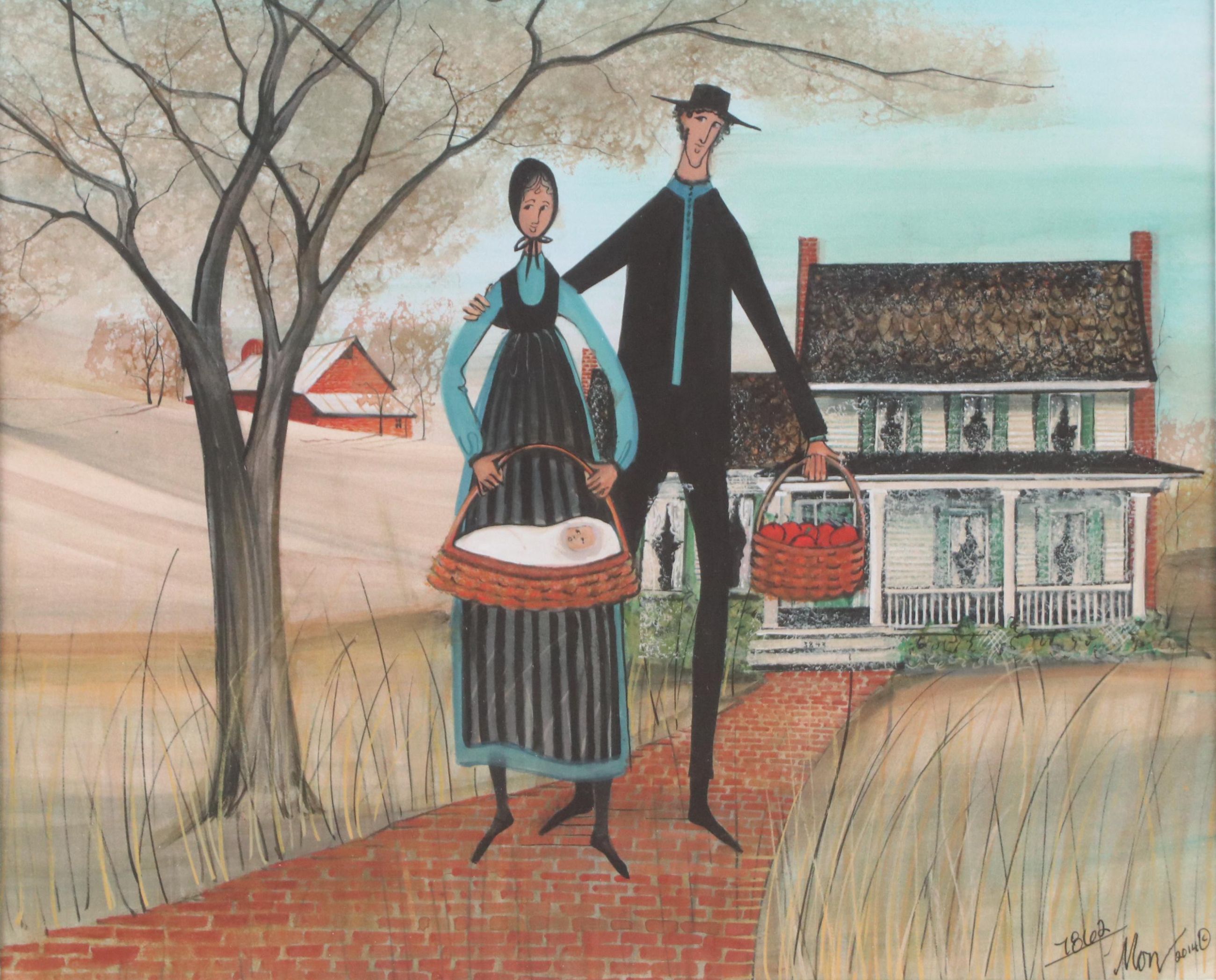 P. Buckley Moss Giclée "Memories of Home," 2014