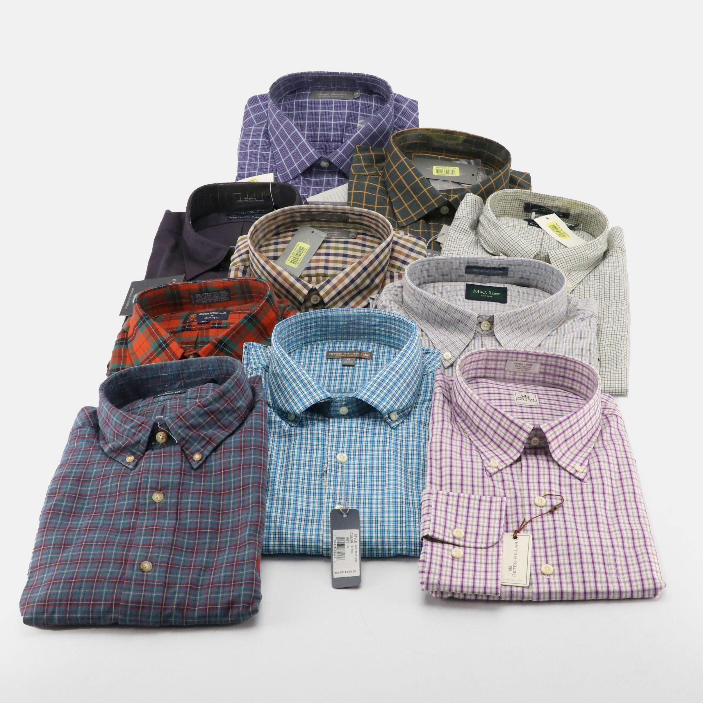 Men's Ralph Lauren, MacCluer, Daniel Cremieux, and Other Long Sleeve Shirts
