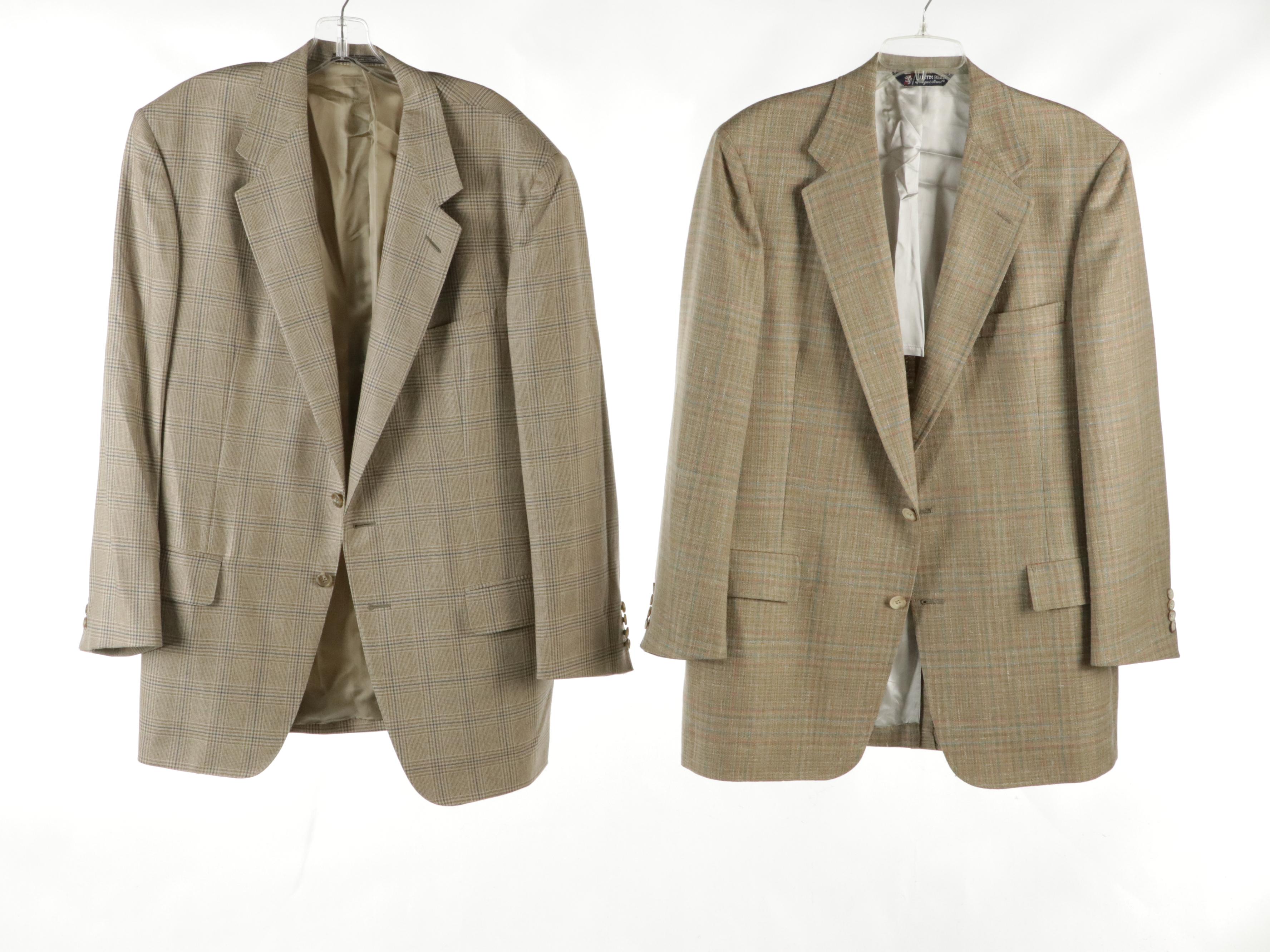 Men's Brooks Brothers, Dunhill and Other Wool, Silk and Linen Blazer Jackets