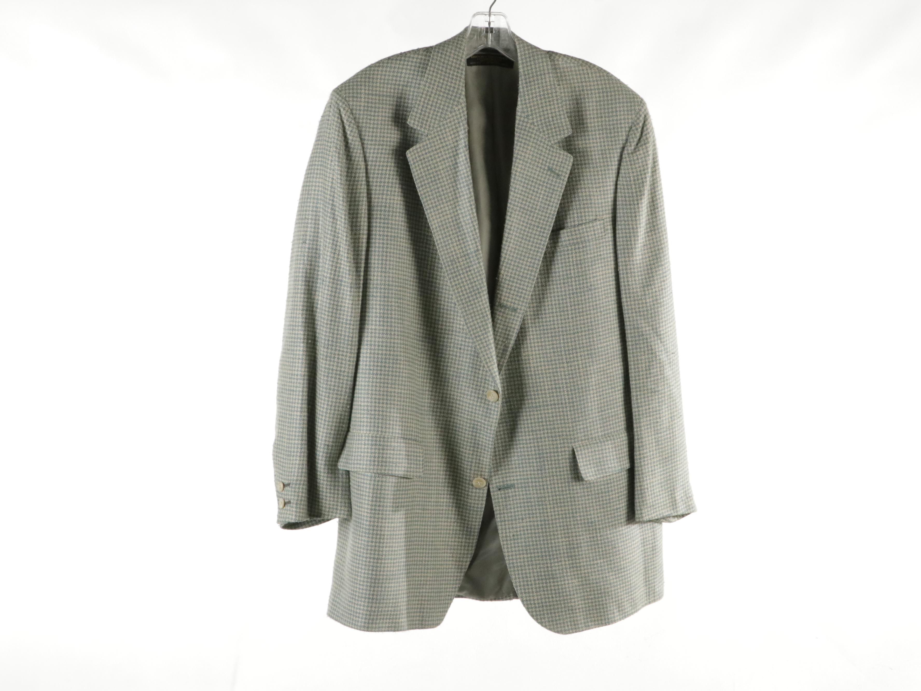 Men's Brooks Brothers, Dunhill and Other Wool, Silk and Linen Blazer Jackets
