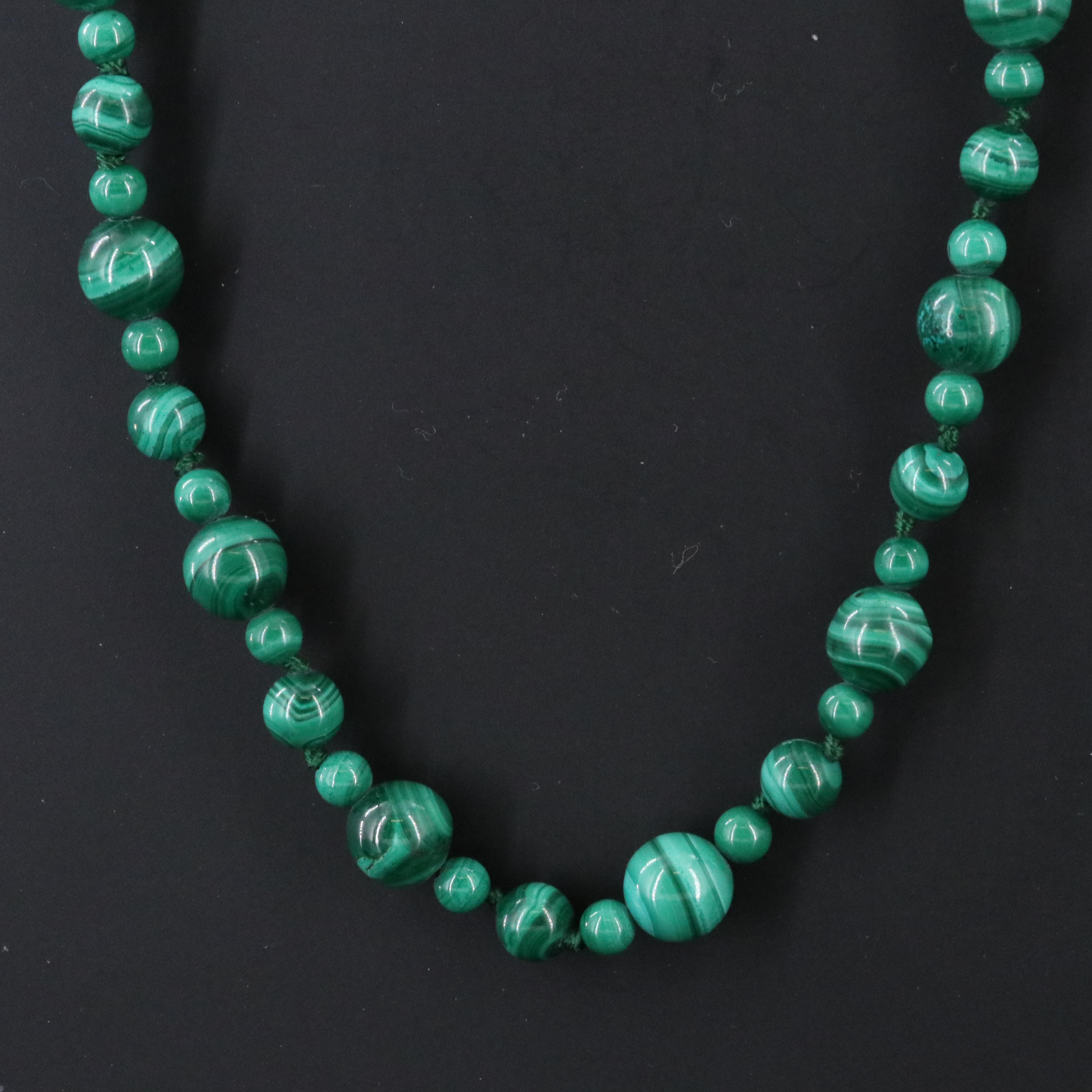 Malachite Bead Necklace