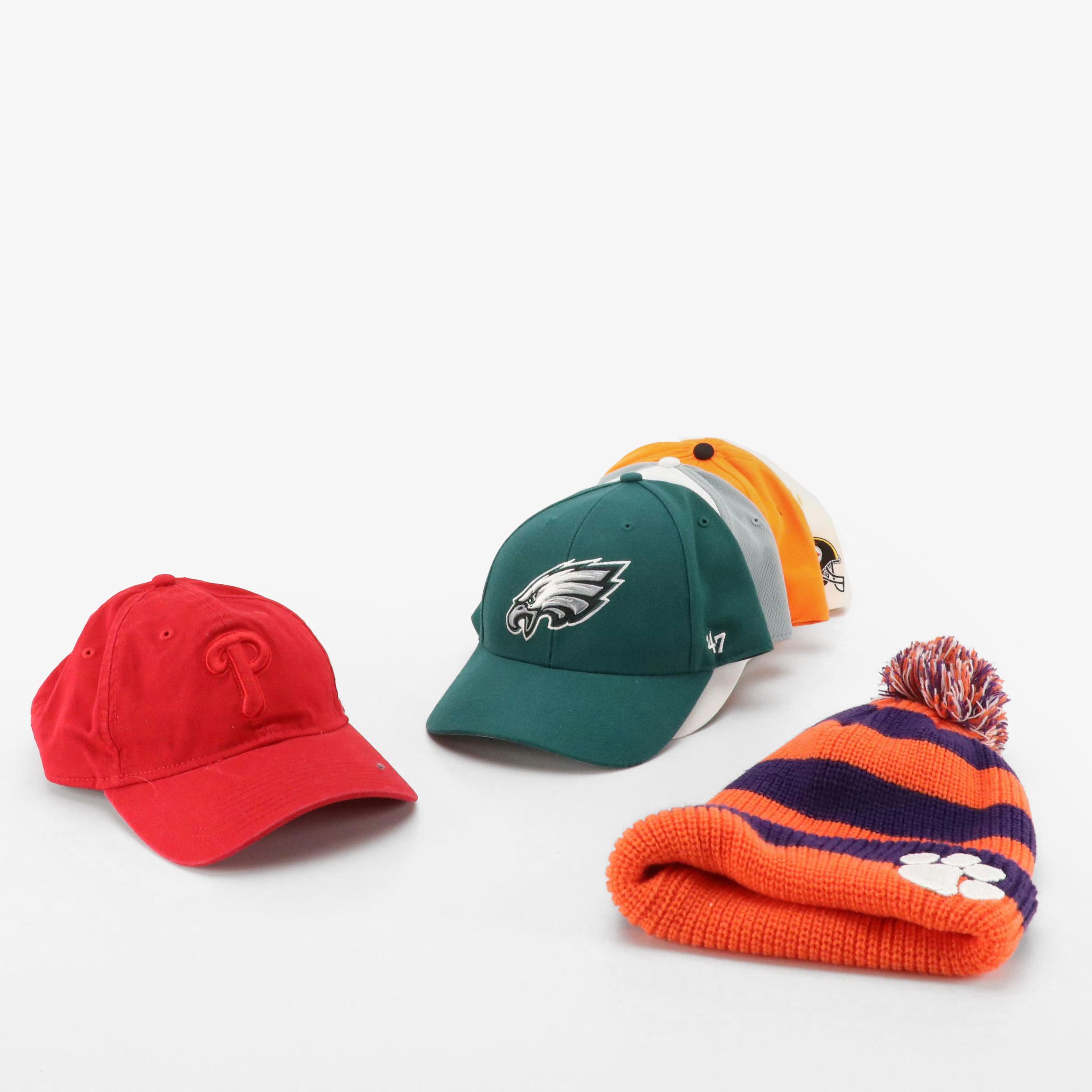 Philadelphia Eagles, Clemson Tigers, Steelers & More Baseball Caps and Beanie