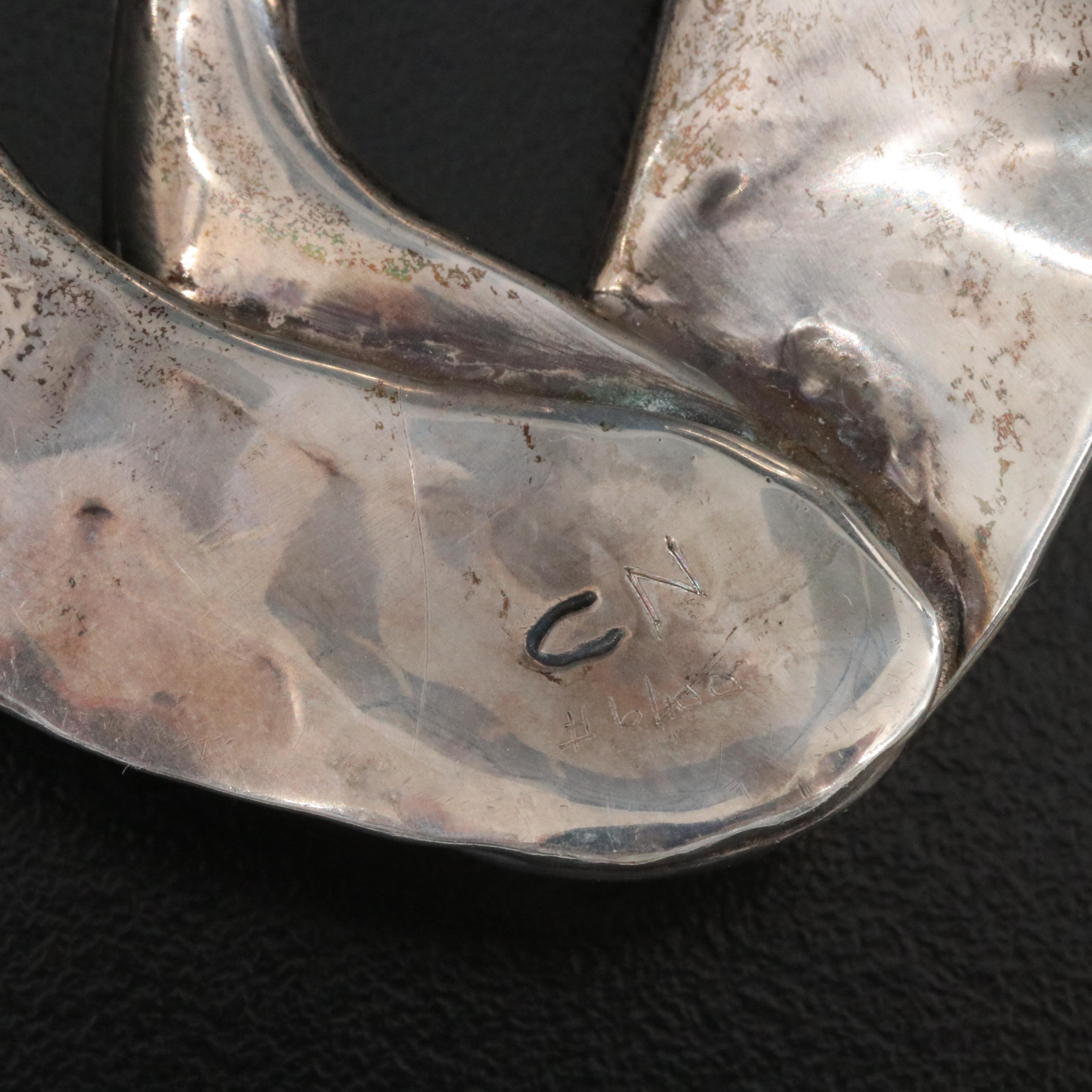 Clifton L Nicholson Hand Wrought Sterling Swan Collar