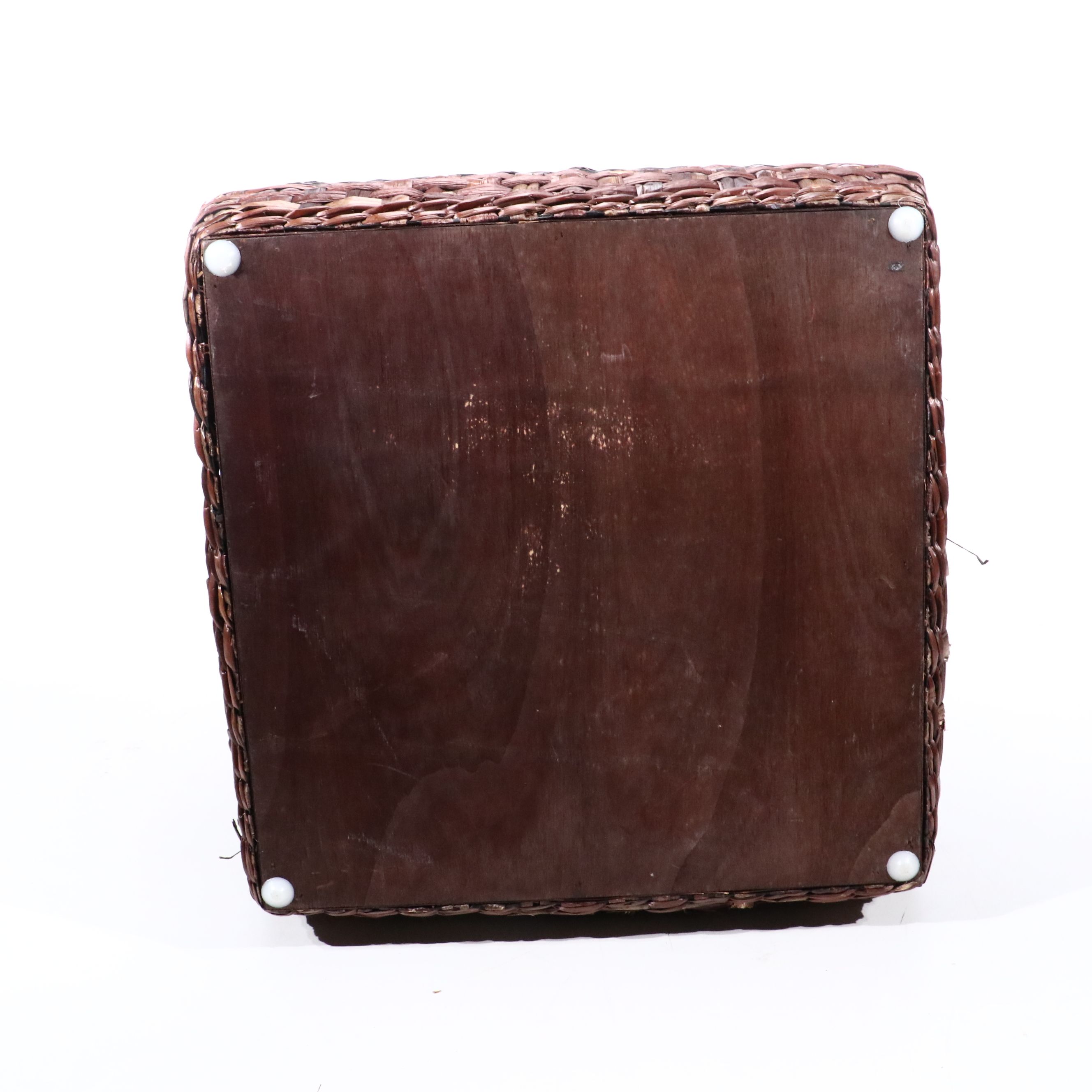 Level Up Faux Suede and Woven Wicker Storage Cubes