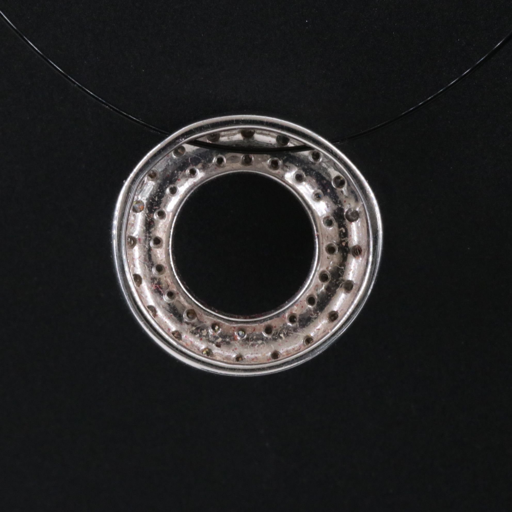 14K 0.18 CTW Diamond Circle Pendant