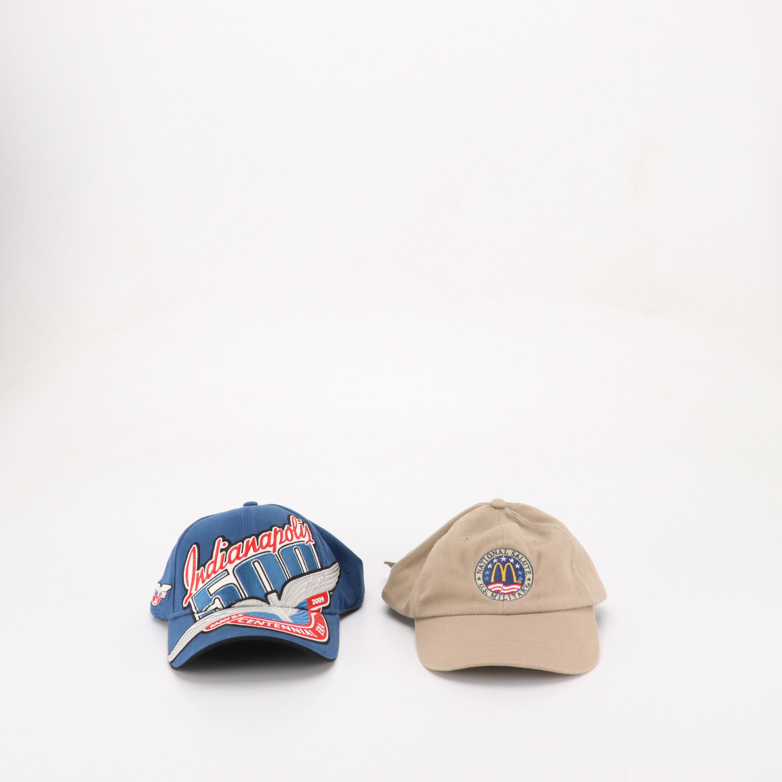 Indianapolis 500, McDonald's, BMW, and Newman Haas Lanigan Racing Baseball Caps