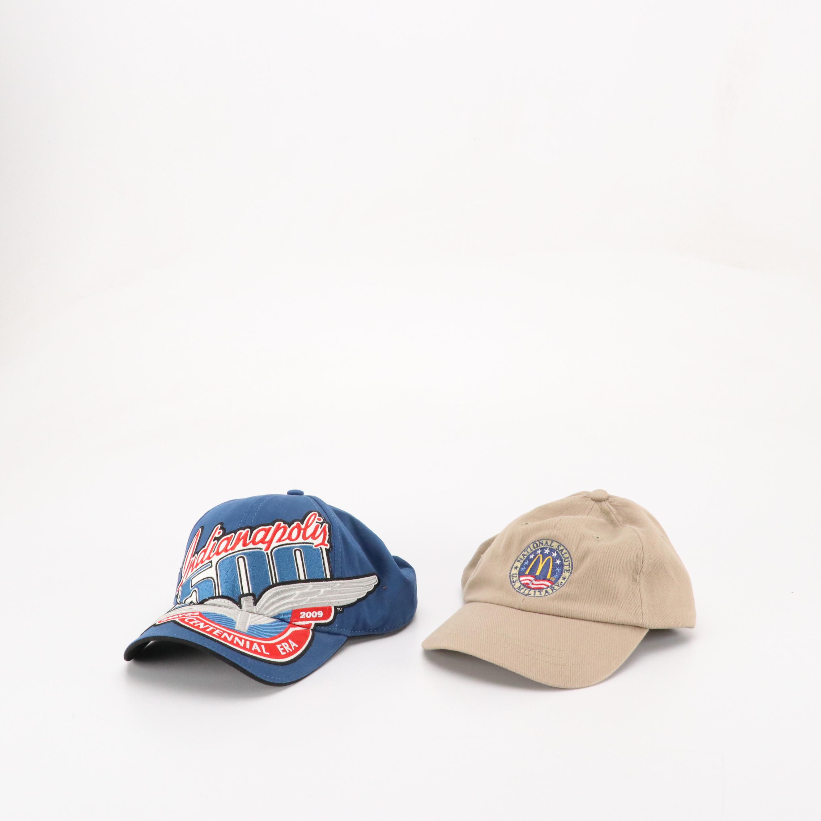 Indianapolis 500, McDonald's, BMW, and Newman Haas Lanigan Racing Baseball Caps