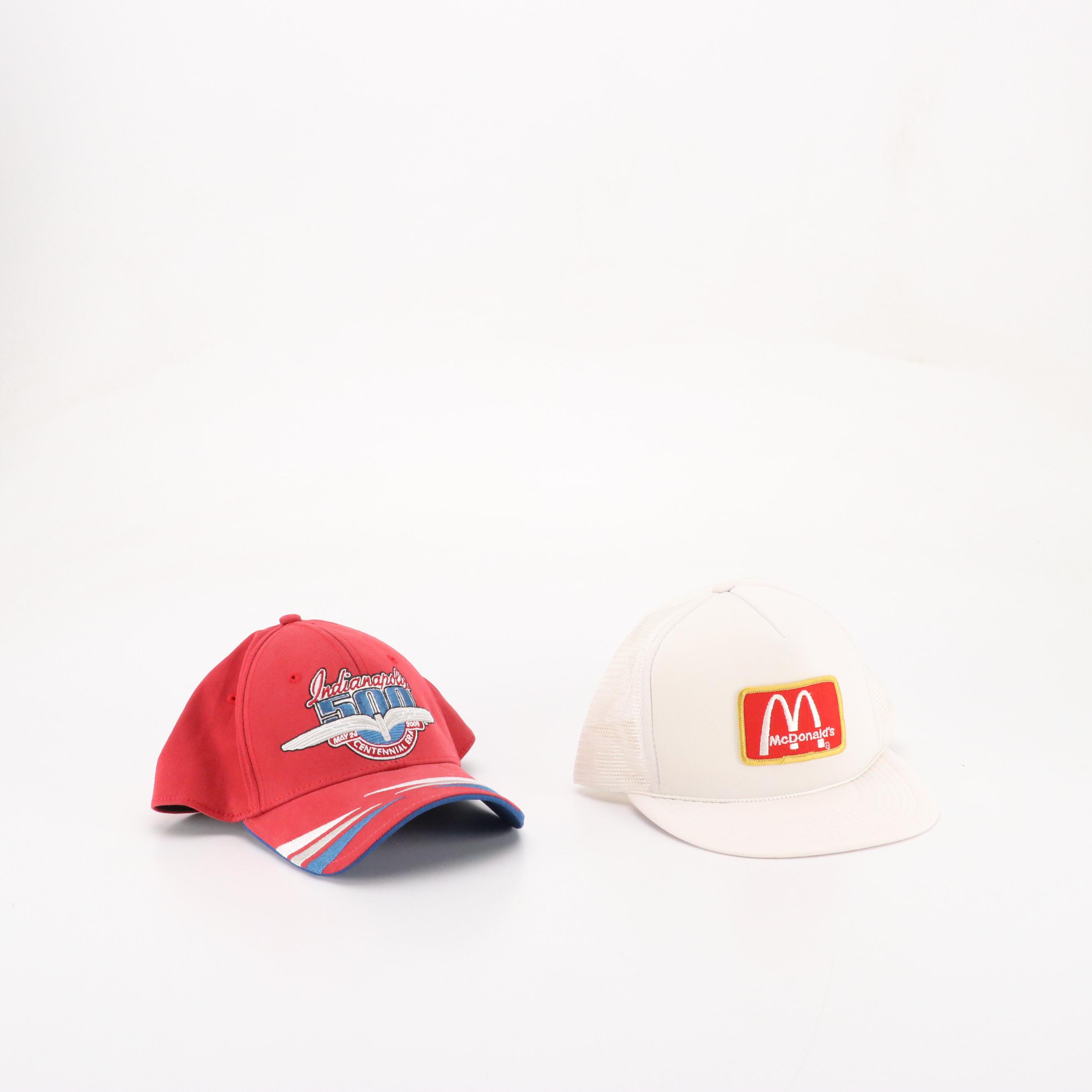 Indianapolis 500, McDonald's, BMW, and Newman Haas Lanigan Racing Baseball Caps