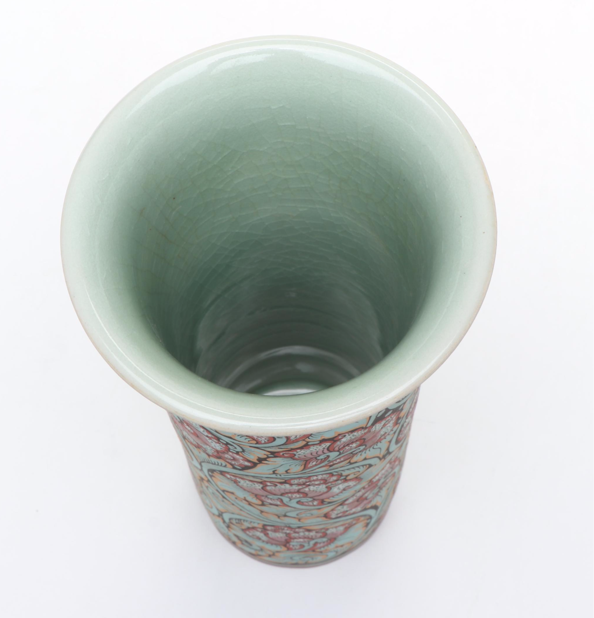 Baan Celadon Thai Foliage Ceramic Vase