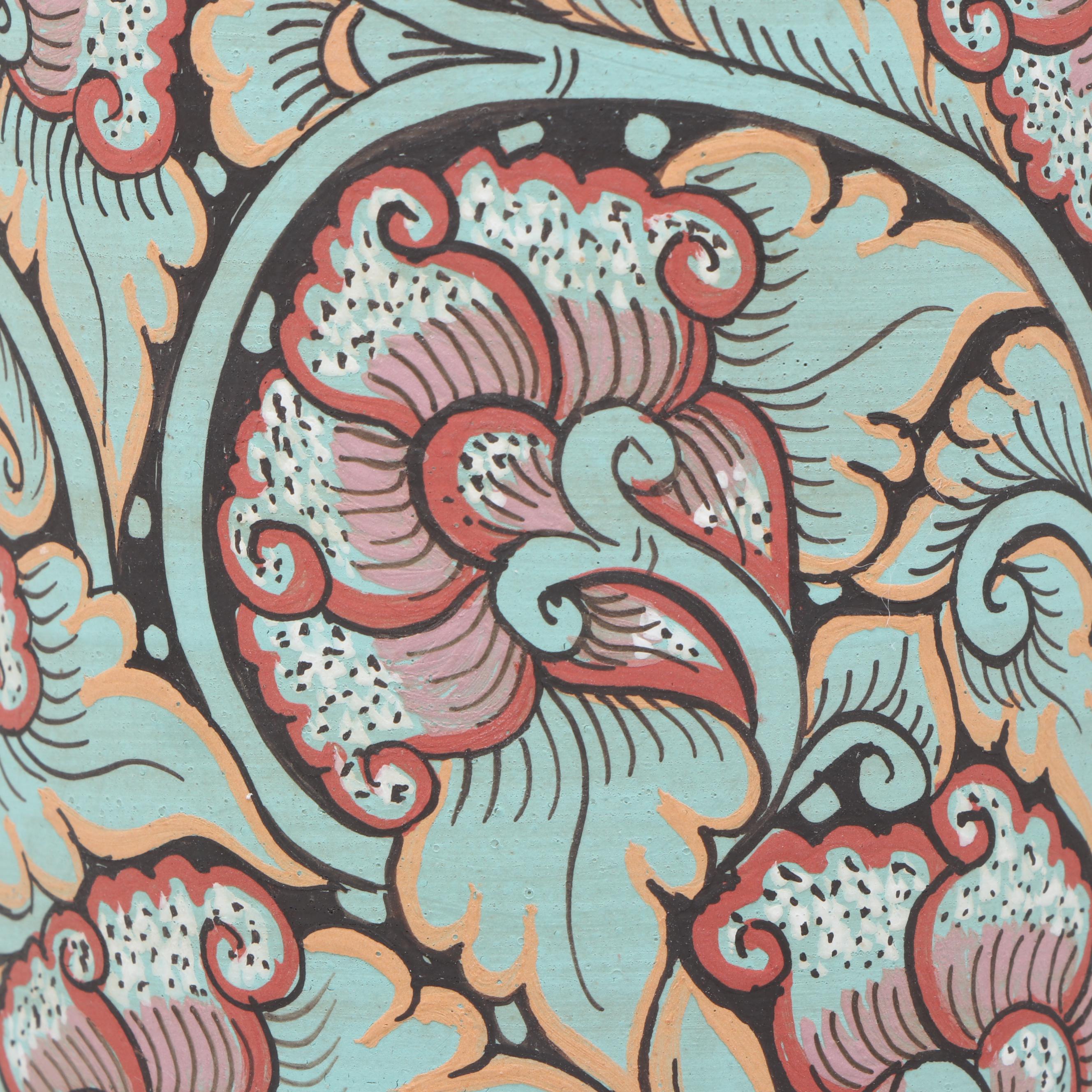 Baan Celadon Thai Foliage Ceramic Vase