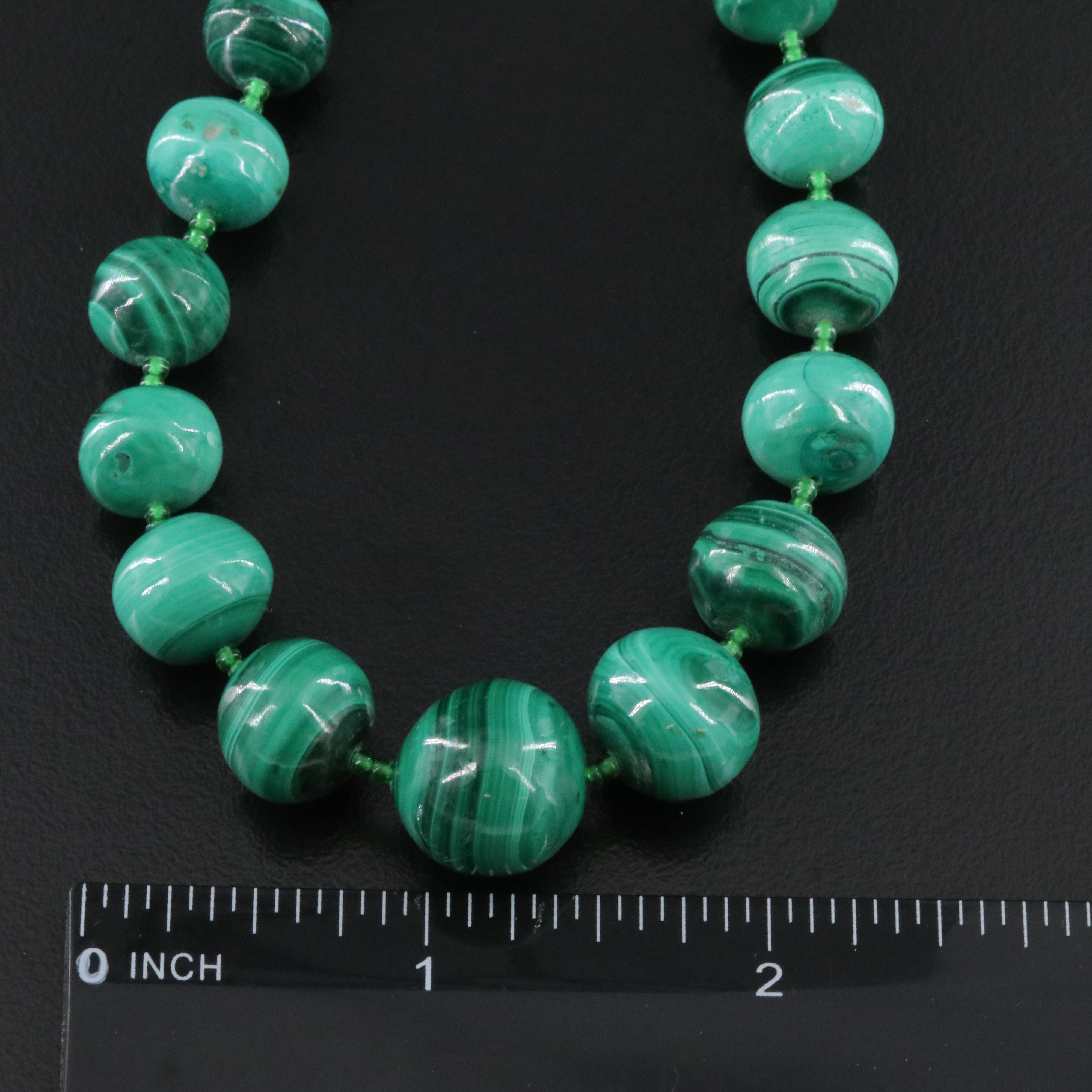 Malachite Bead Necklace