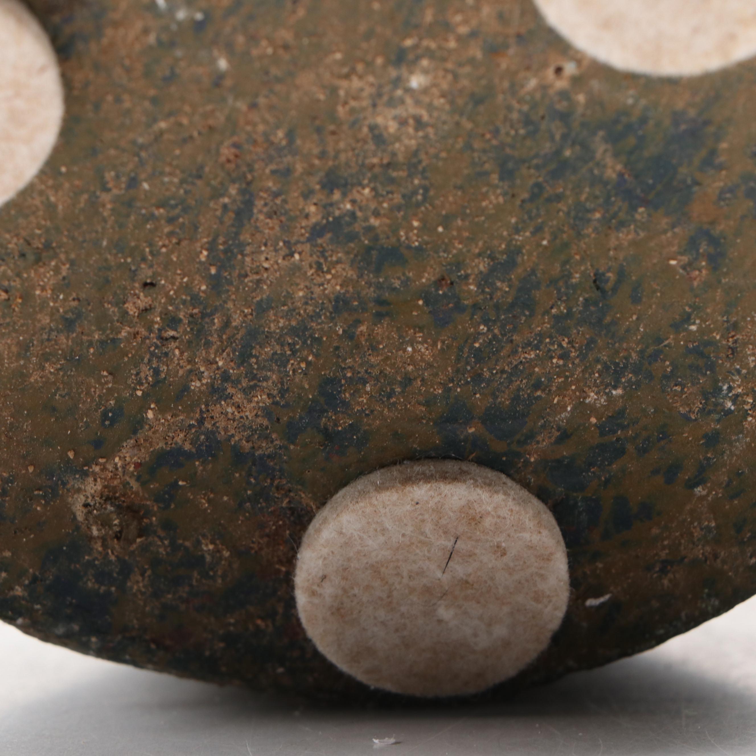 Primitive Style Handled Earthenware Amphora Jugs